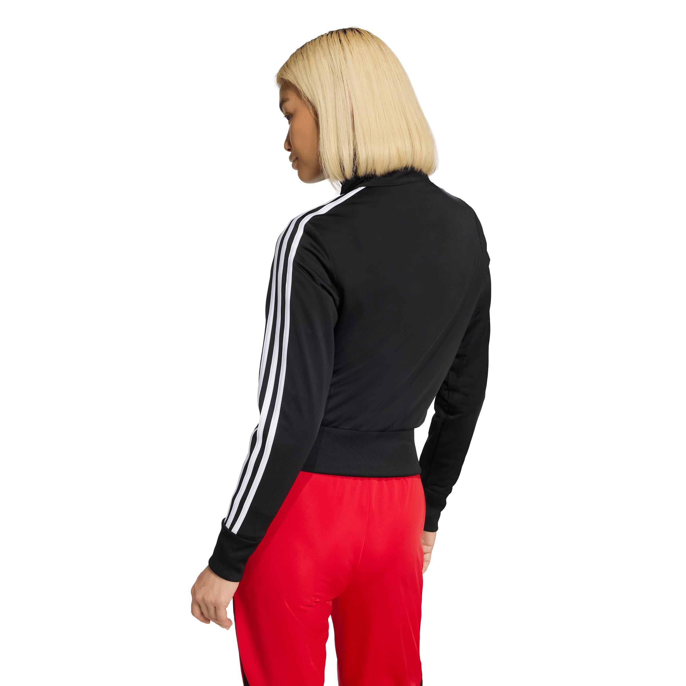 adidas Originals Women's Firebird Classic Track Top - Black/White - BLACK/WHITE Thumbnail View 2