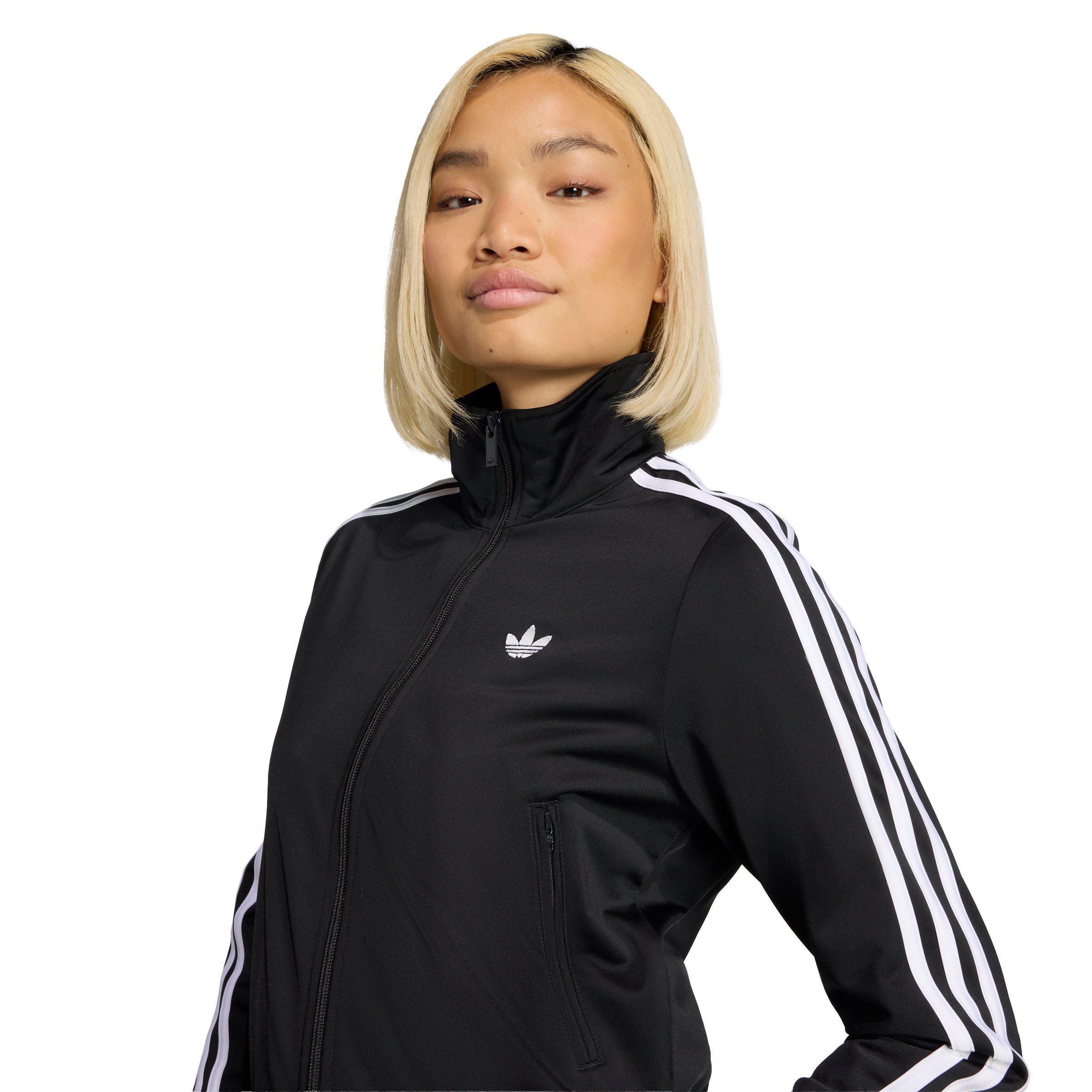 adidas Originals Women's Firebird Classic Track Top - Black/White - BLACK/WHITE Thumbnail View 3