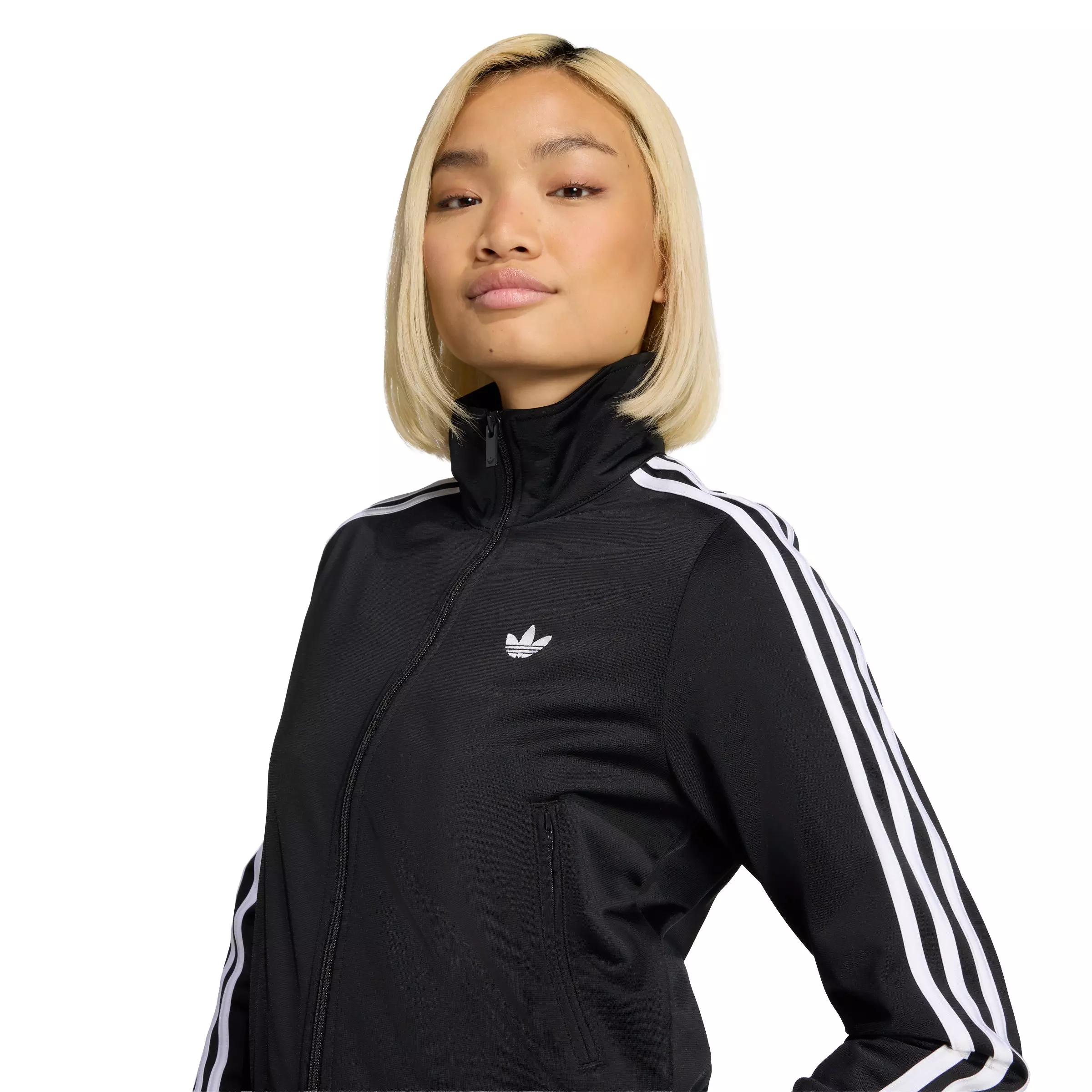 adidas Originals Women's Firebird Classic Track Top - Black/White - BLACK/WHITE