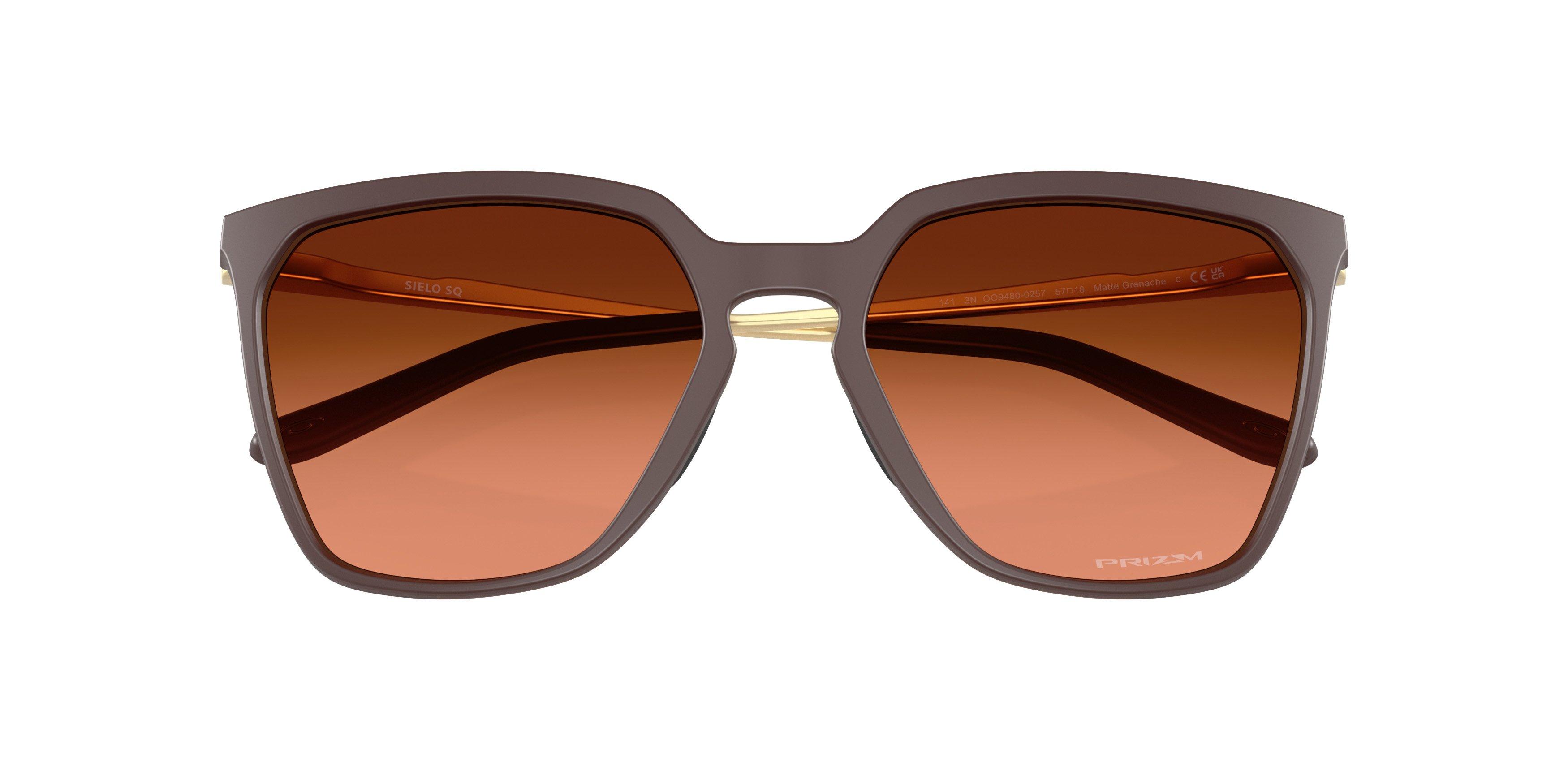 Oakley Sielo SQ Prizm Brown Gradient Sunglasses - Matte Grenache - RED Thumbnail View 8
