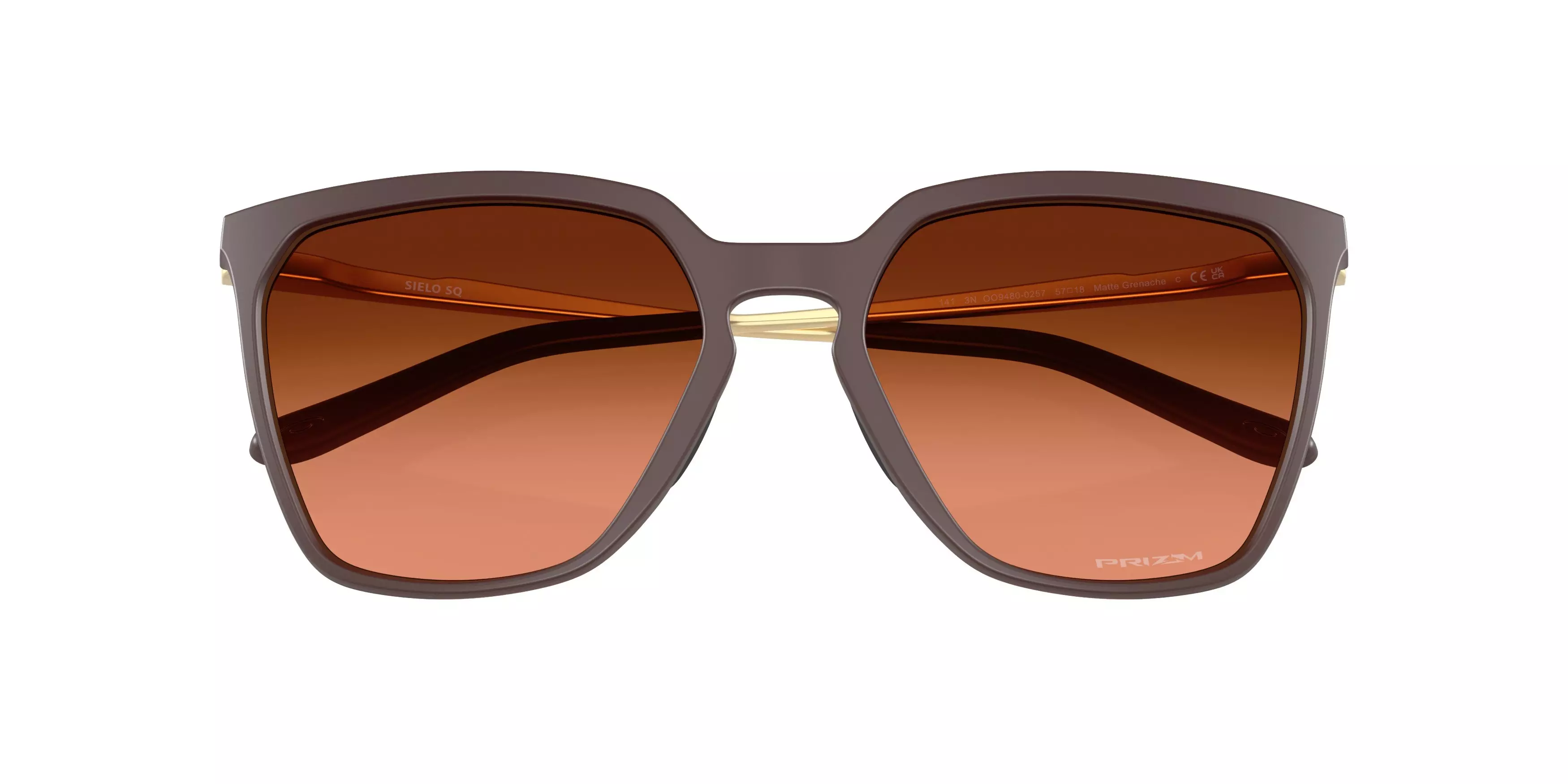 Oakley Sielo SQ Prizm Brown Gradient Sunglasses - Matte Grenache - RED