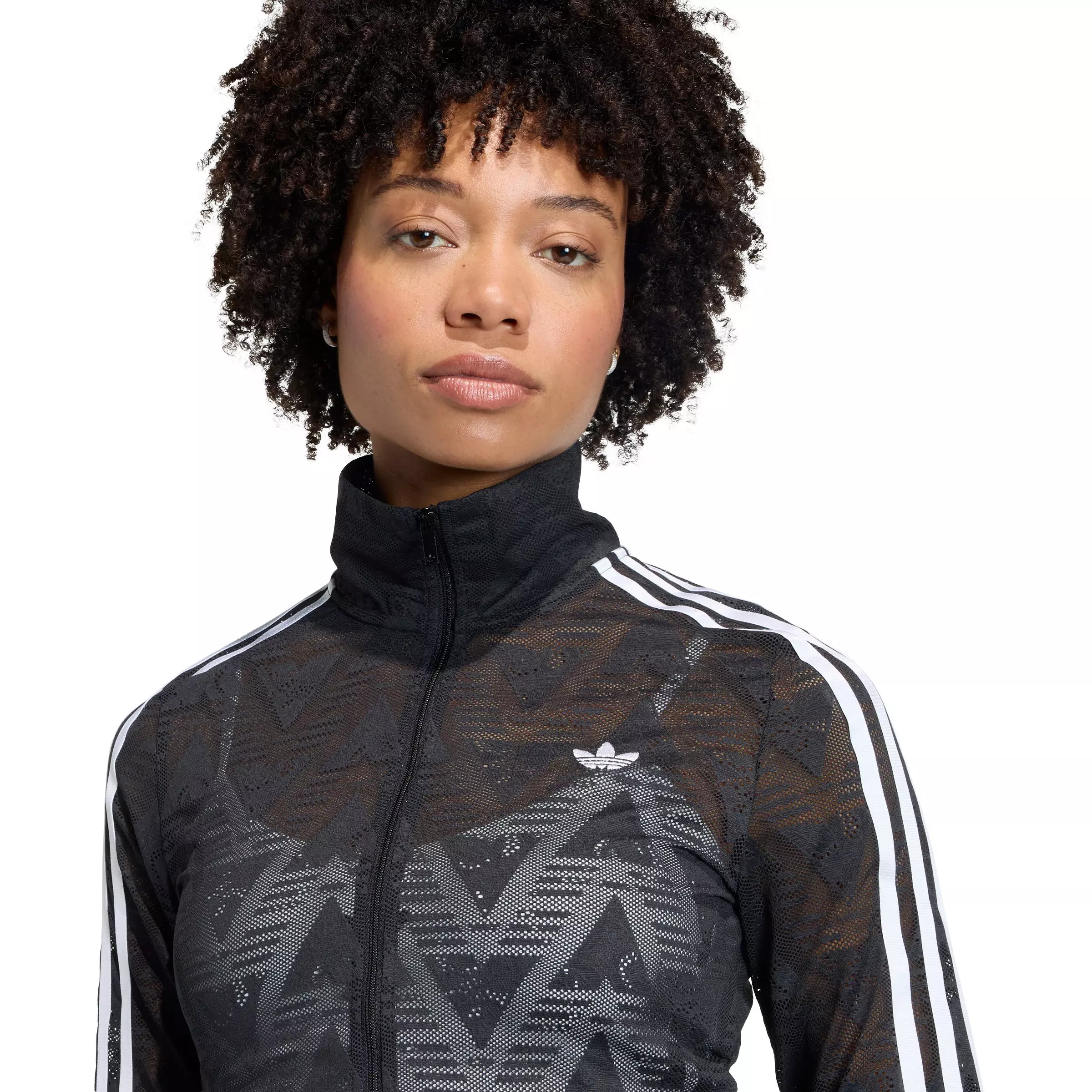 adidas Originals Women's Firebird Classic Lace Track Jacket - Black - BLACK