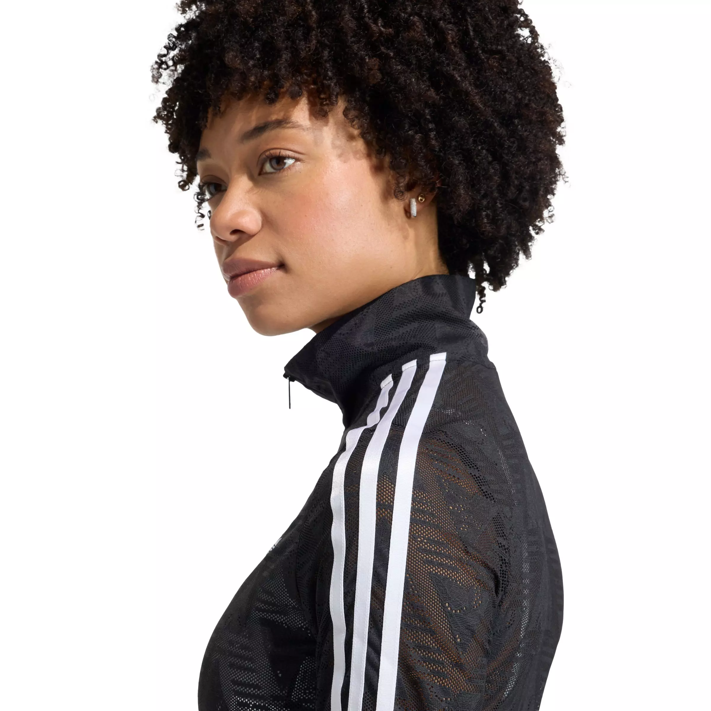 adidas Originals Women's Firebird Classic Lace Track Jacket - Black - BLACK