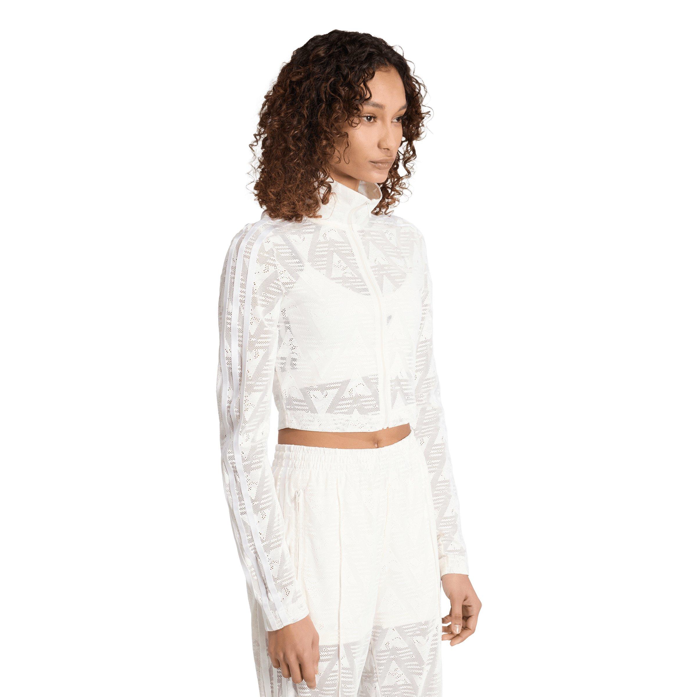 adidas Originals Women's Firebird Classic Lace Track Jacket - White - WHITE Thumbnail View 1