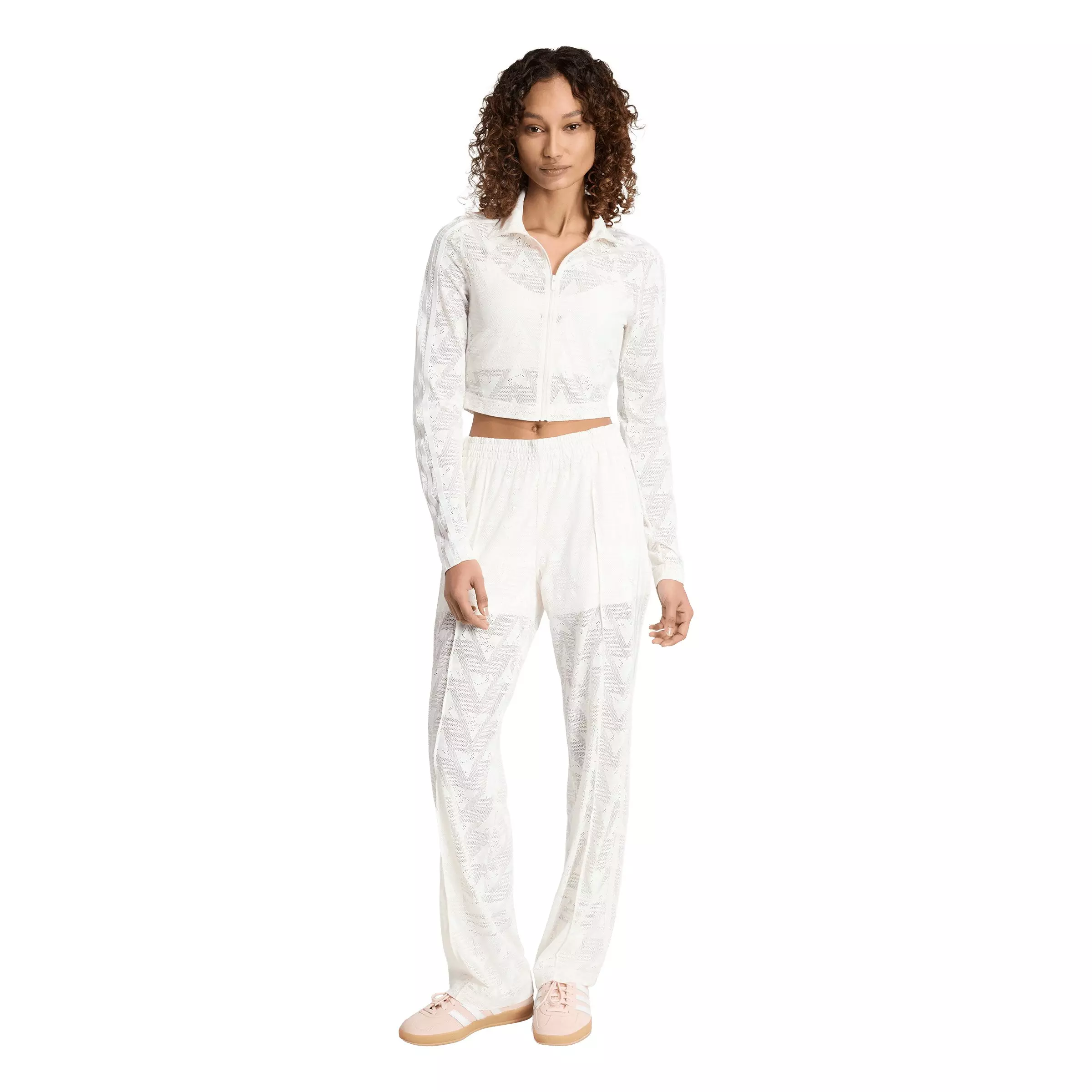 adidas Originals Women's Firebird Classic Lace Track Jacket - White - WHITE