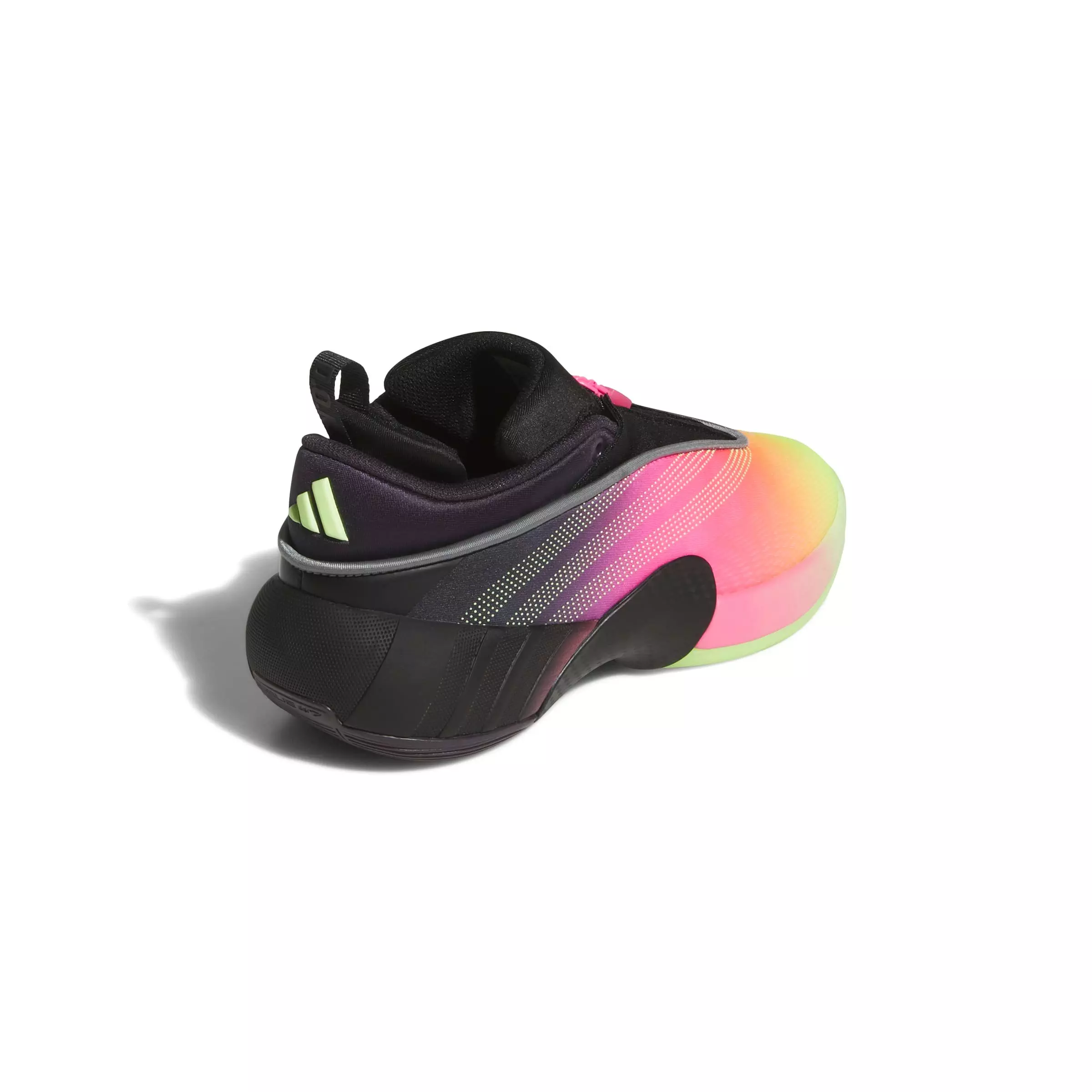 adidas D.O.N. Issue 7 J "Aurora Black/Lucid Pink/Hi-Res Yellow" Grade School Boys' Basketball Shoe - BLACK/PINK/YELLOW