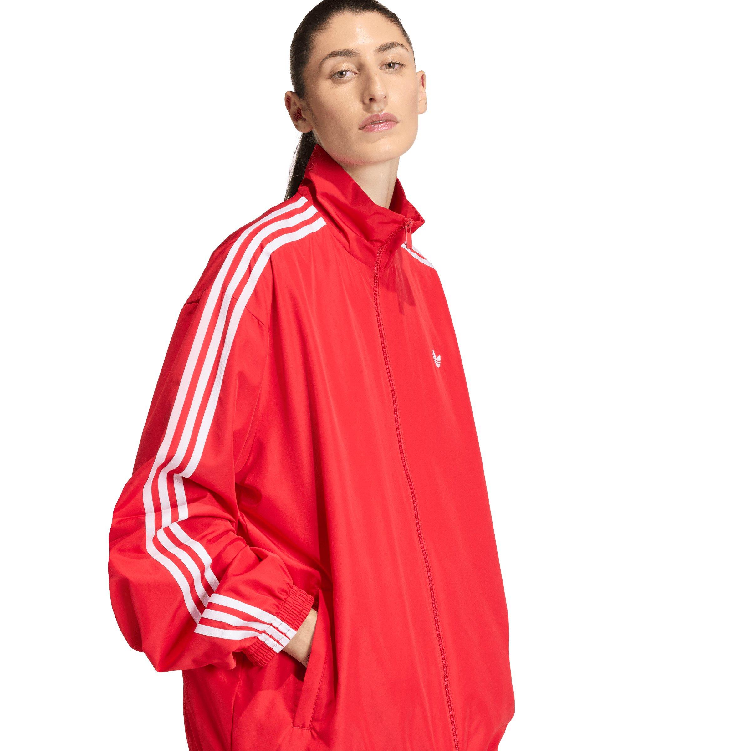 adidas Originals Women's Firebird Adilenium Track Jacket - Red - RED Thumbnail View 4