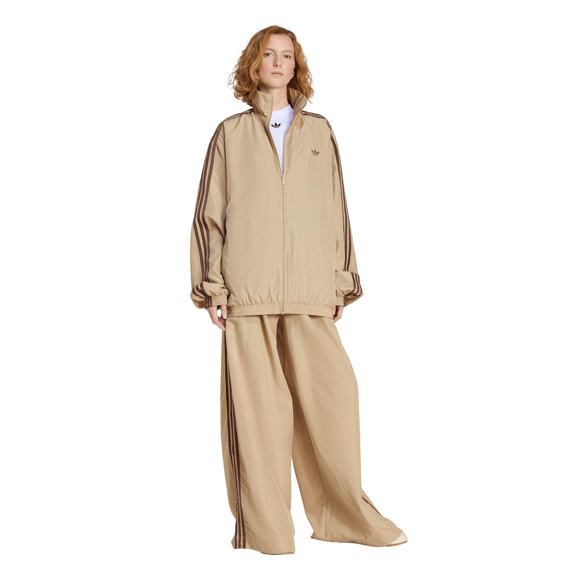 adidas Originals Women's Firebird Adilenium Track Jacket - Khaki - KHAKI Thumbnail View 5