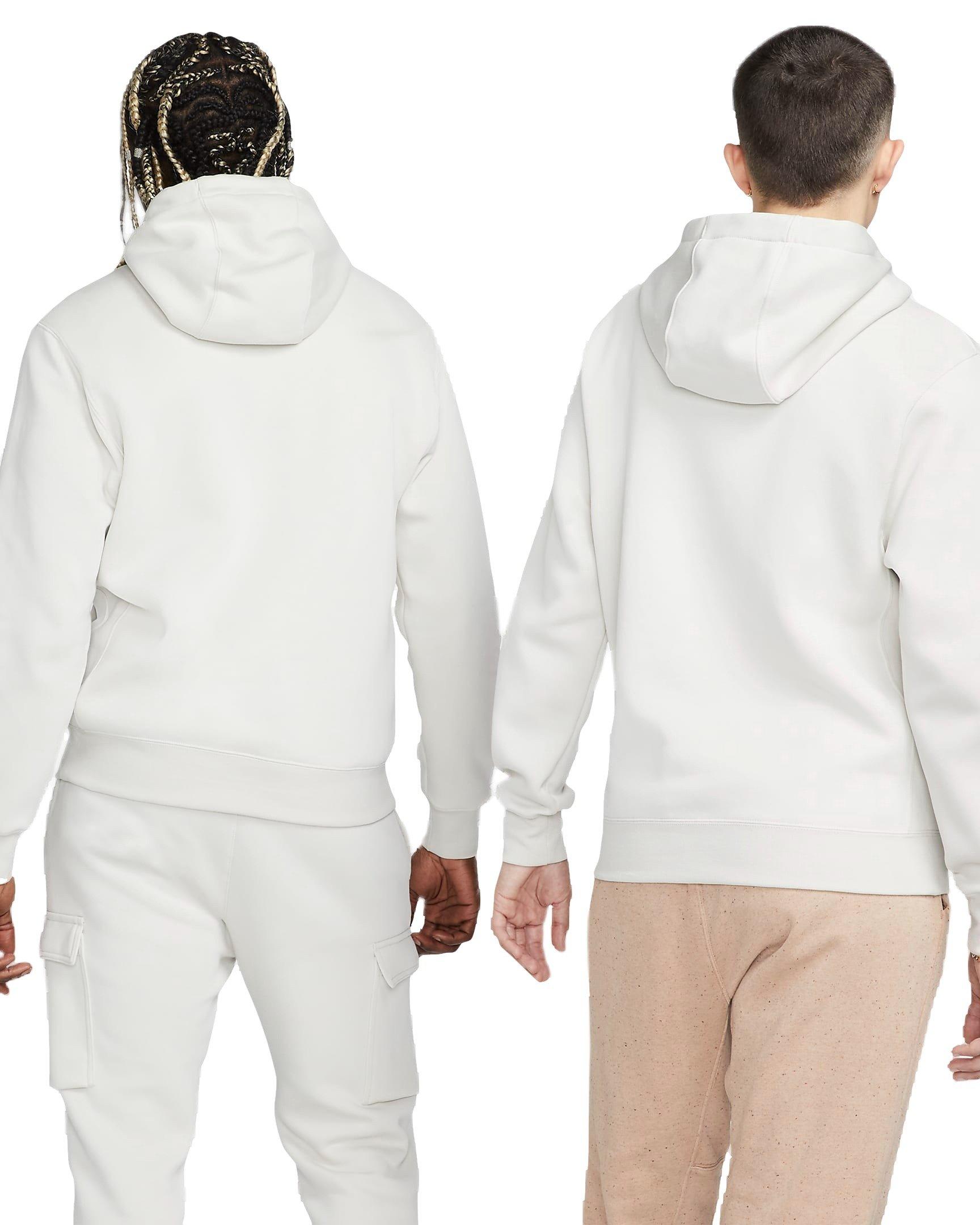 Nike Men's Sportswear Club Fleece Pullover Hoodie-Lt Bone - LT BONE Thumbnail View 2