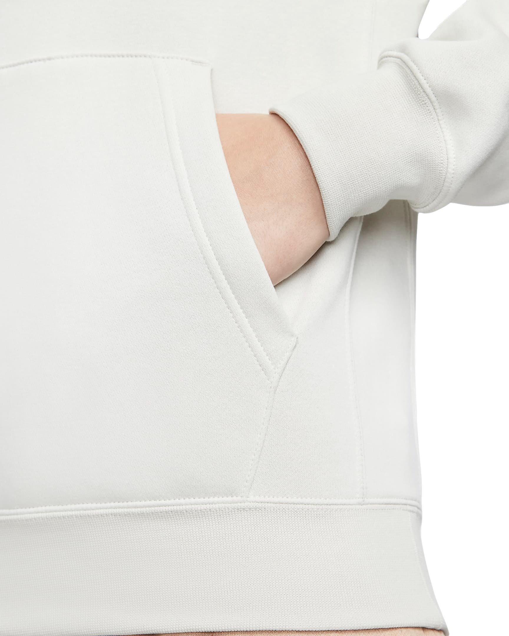 Nike Men's Sportswear Club Fleece Pullover Hoodie-Lt Bone - LT BONE Thumbnail View 5