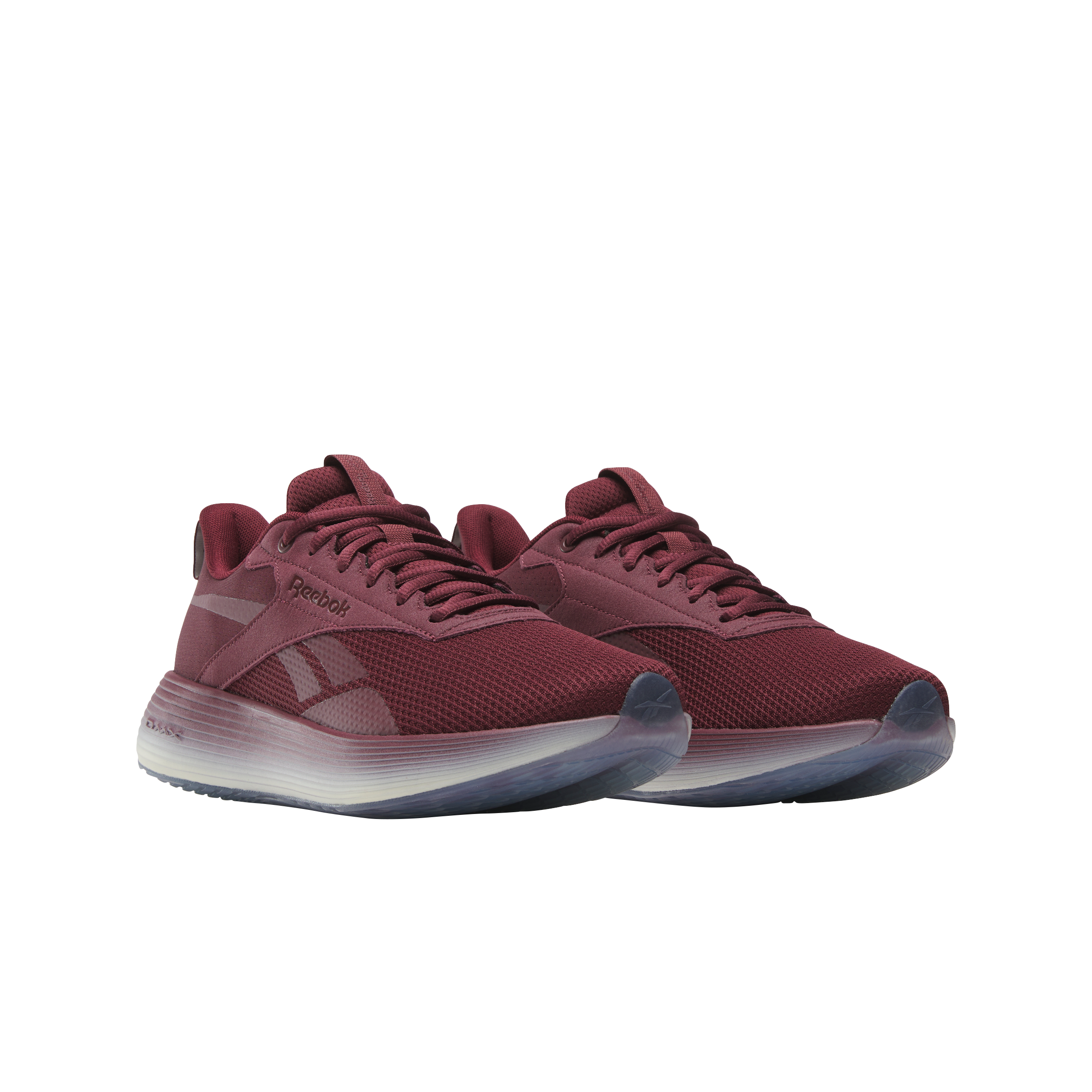 Reebok DMX Comfort + "Classic Maroon/Vintage Chalk/Feel Good Blue" Unisex Walking Shoe - MAROON/CHALK/BLUE Thumbnail View 2