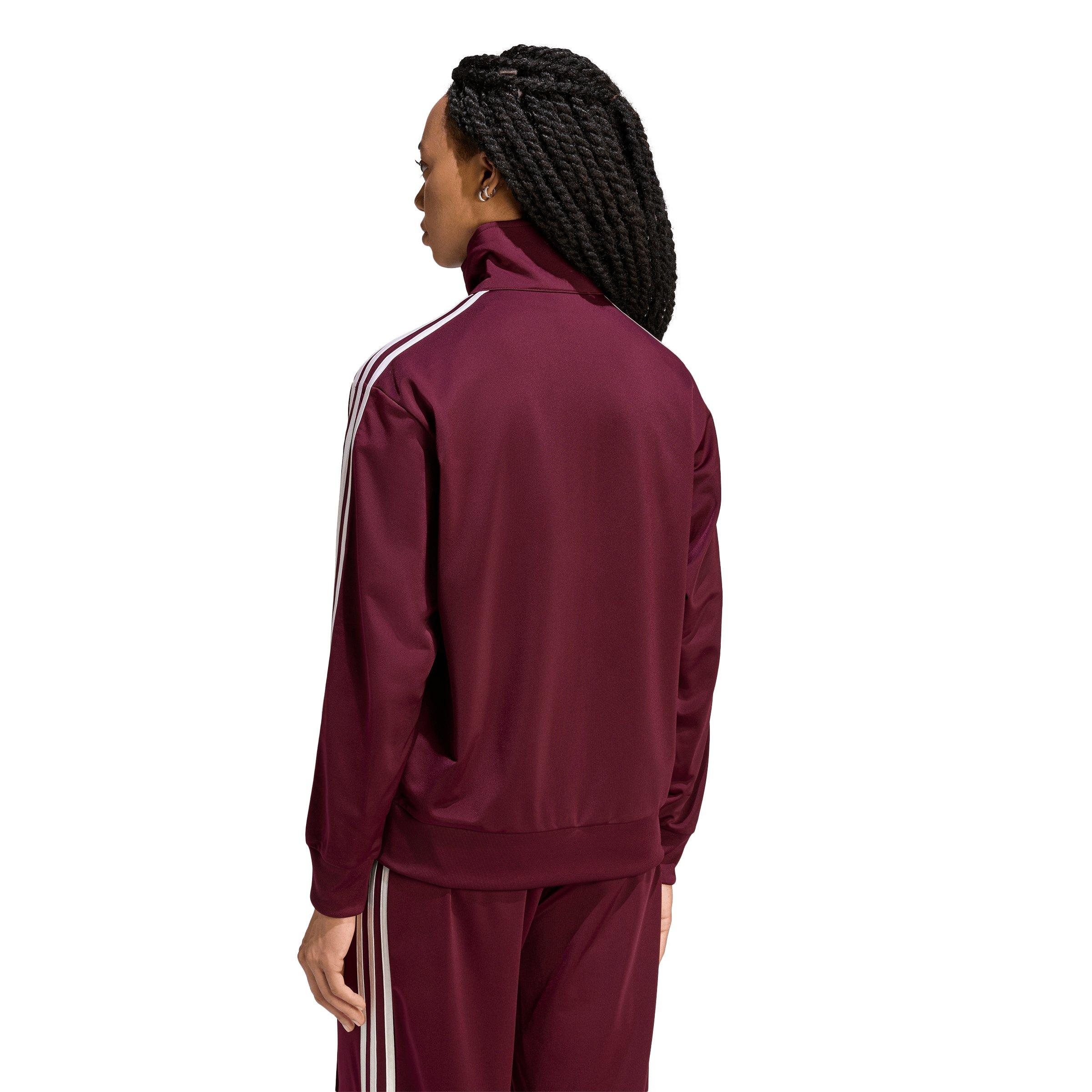 adidas Originals Women's Firebird Loose Track Jacket - Maroon - MAROON Thumbnail View 2