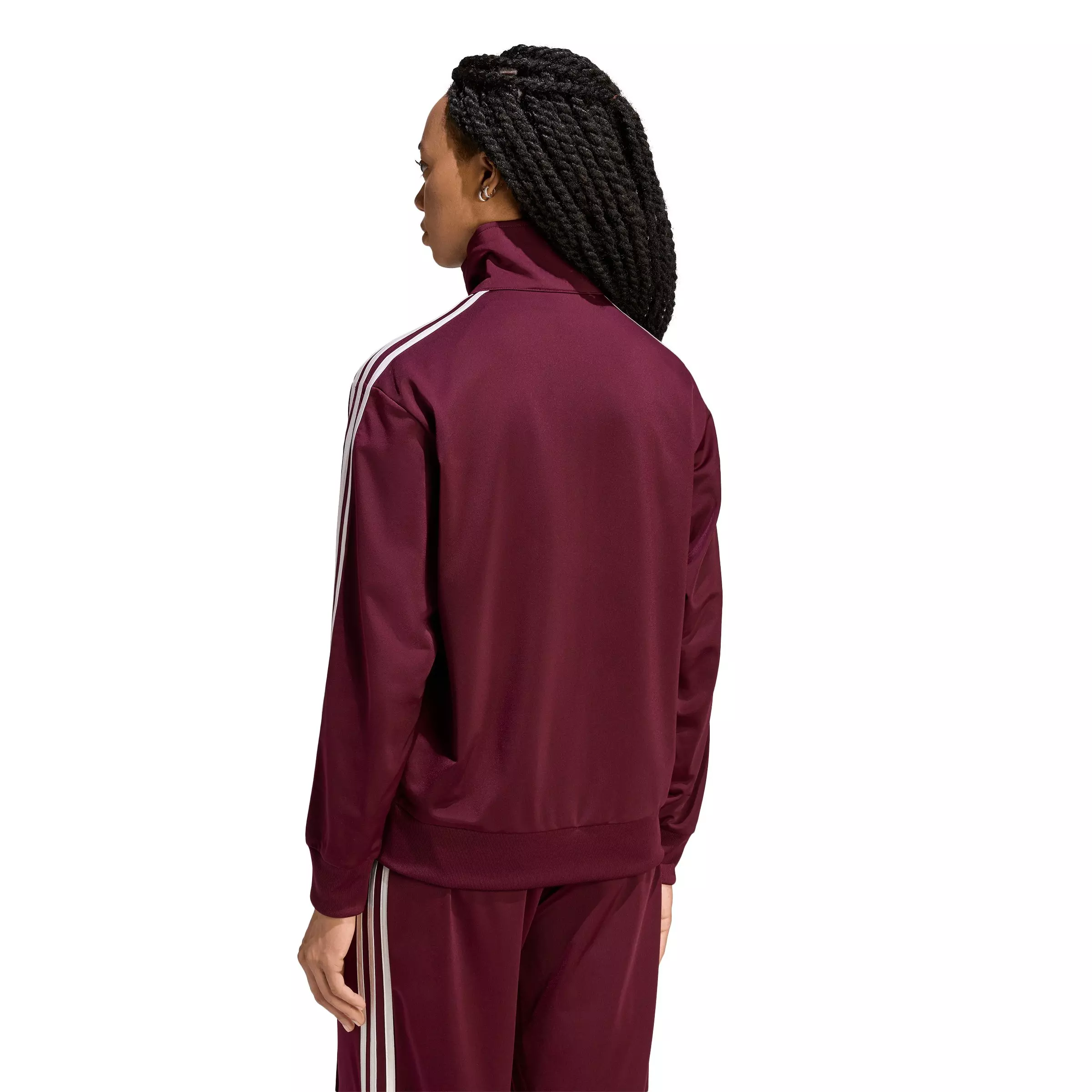 adidas Originals Women's Firebird Loose Track Jacket - Maroon - MAROON