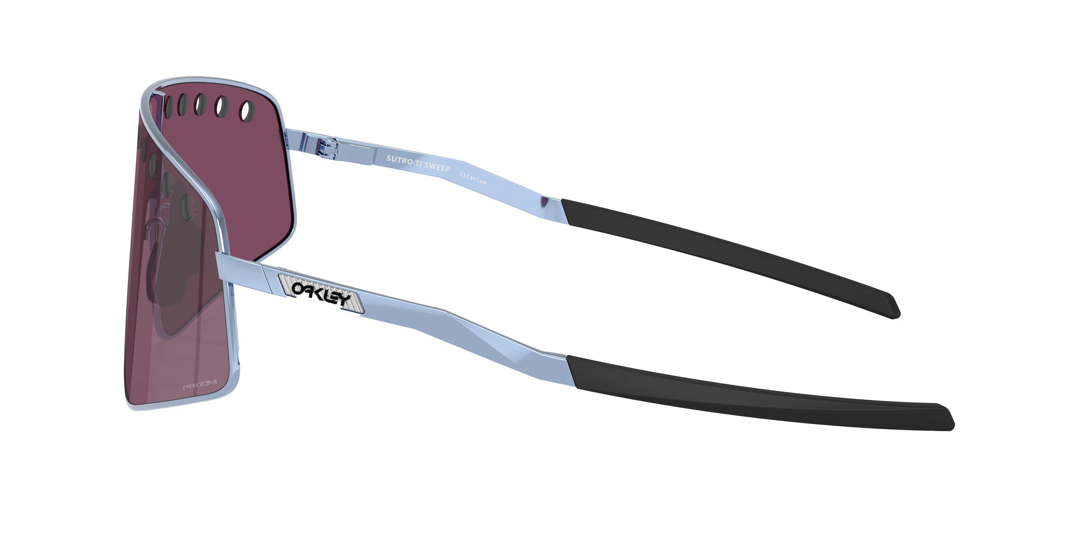 Oakley Sutro TI Sweep Prizm Road Black Sunglasses - Polished Stonewash - BLUE Thumbnail View 4