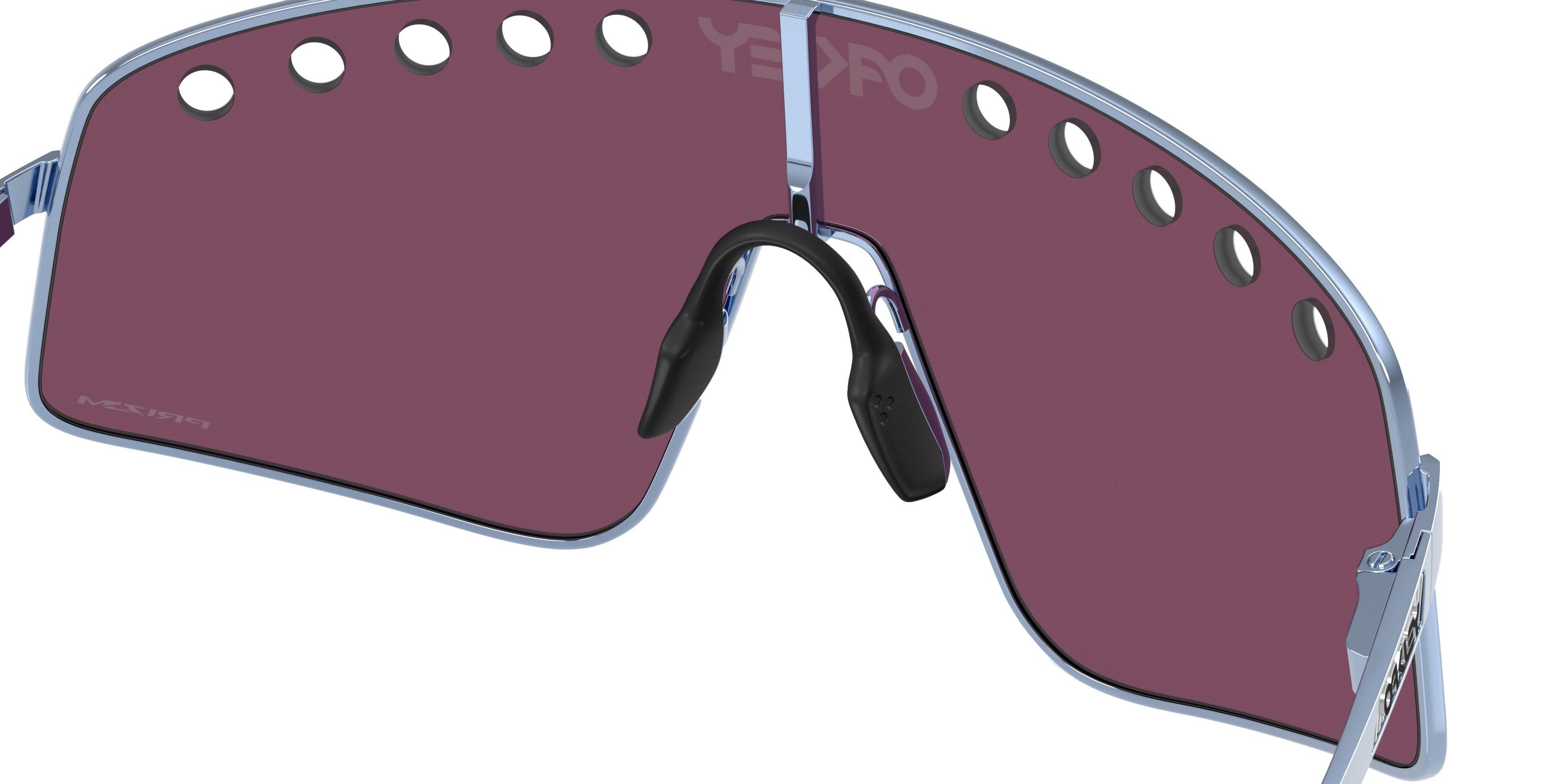 Oakley Sutro TI Sweep Prizm Road Black Sunglasses - Polished Stonewash - BLUE Thumbnail View 6