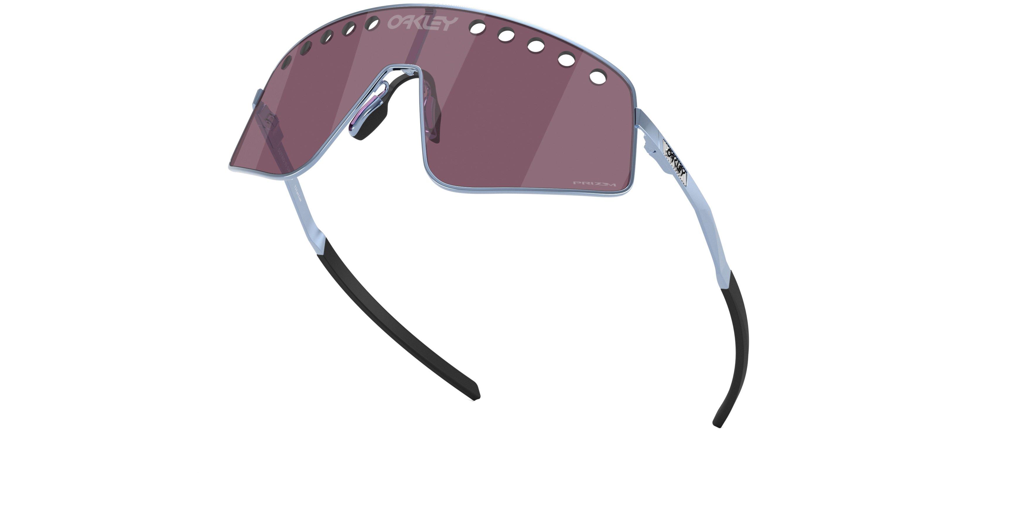 Oakley Sutro TI Sweep Prizm Road Black Sunglasses - Polished Stonewash - BLUE Thumbnail View 7