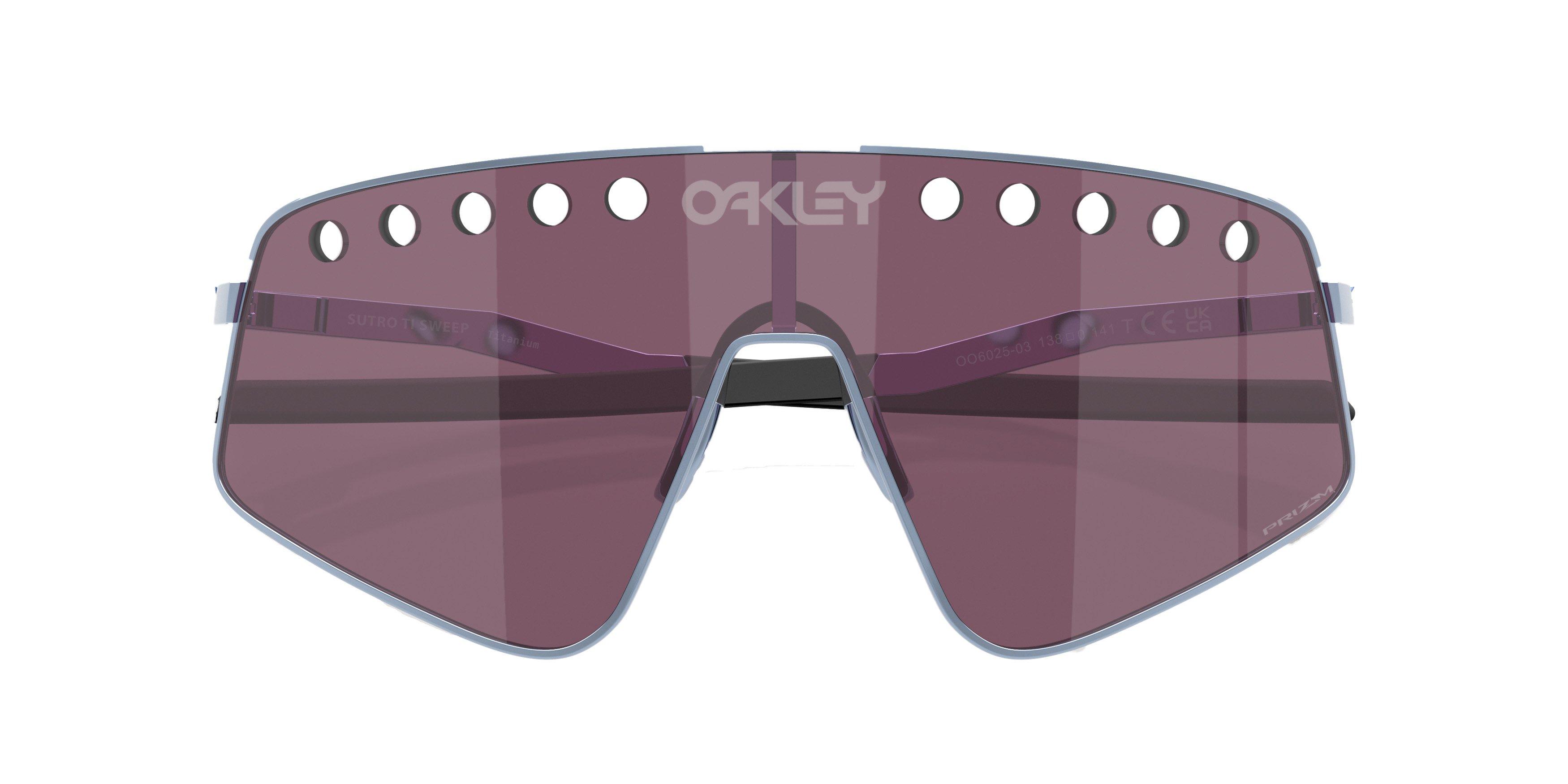 Oakley Sutro TI Sweep Prizm Road Black Sunglasses - Polished Stonewash - BLUE Thumbnail View 8