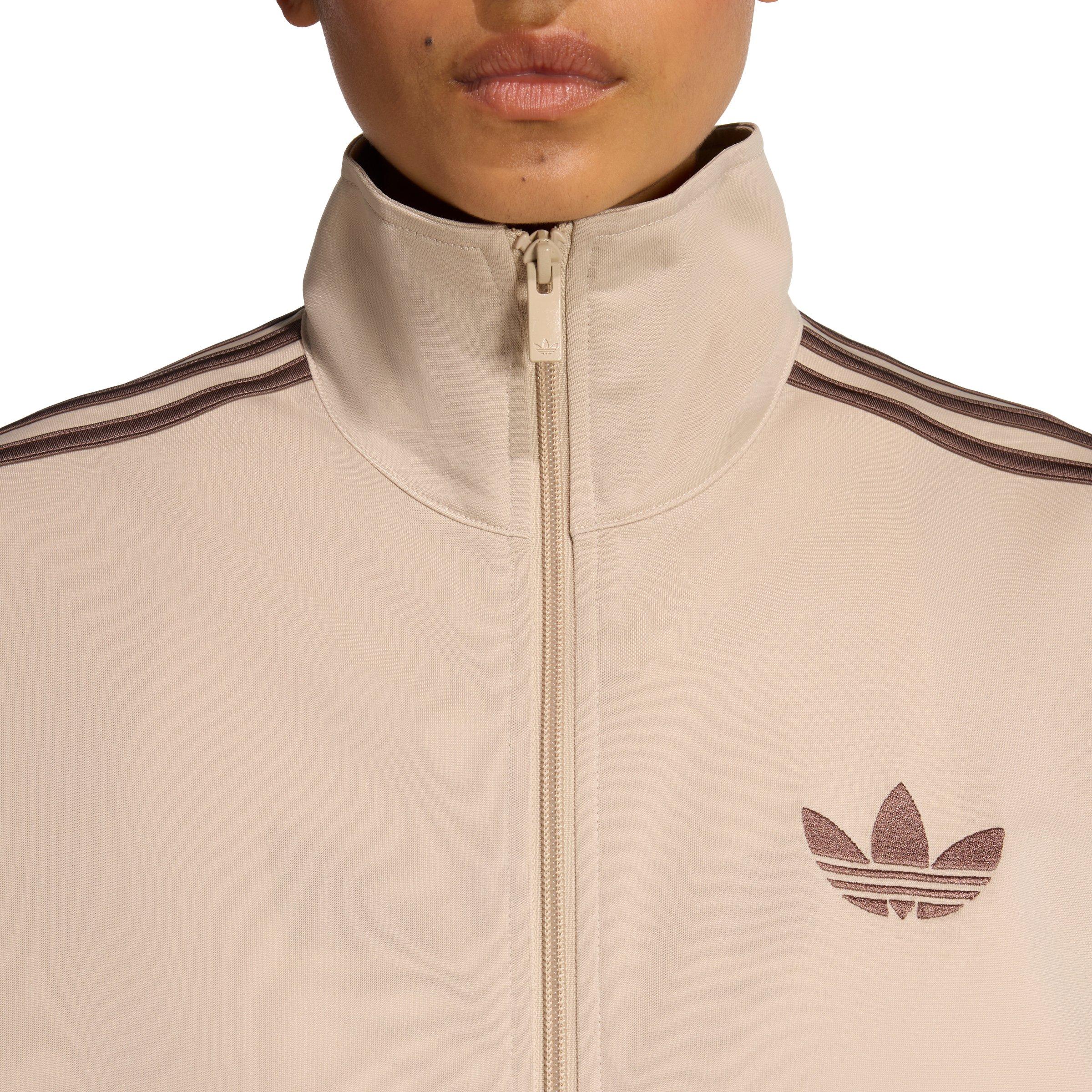 adidas Originals Women's Firebird Loose Track Jacket - Khaki - KHAKI Thumbnail View 4