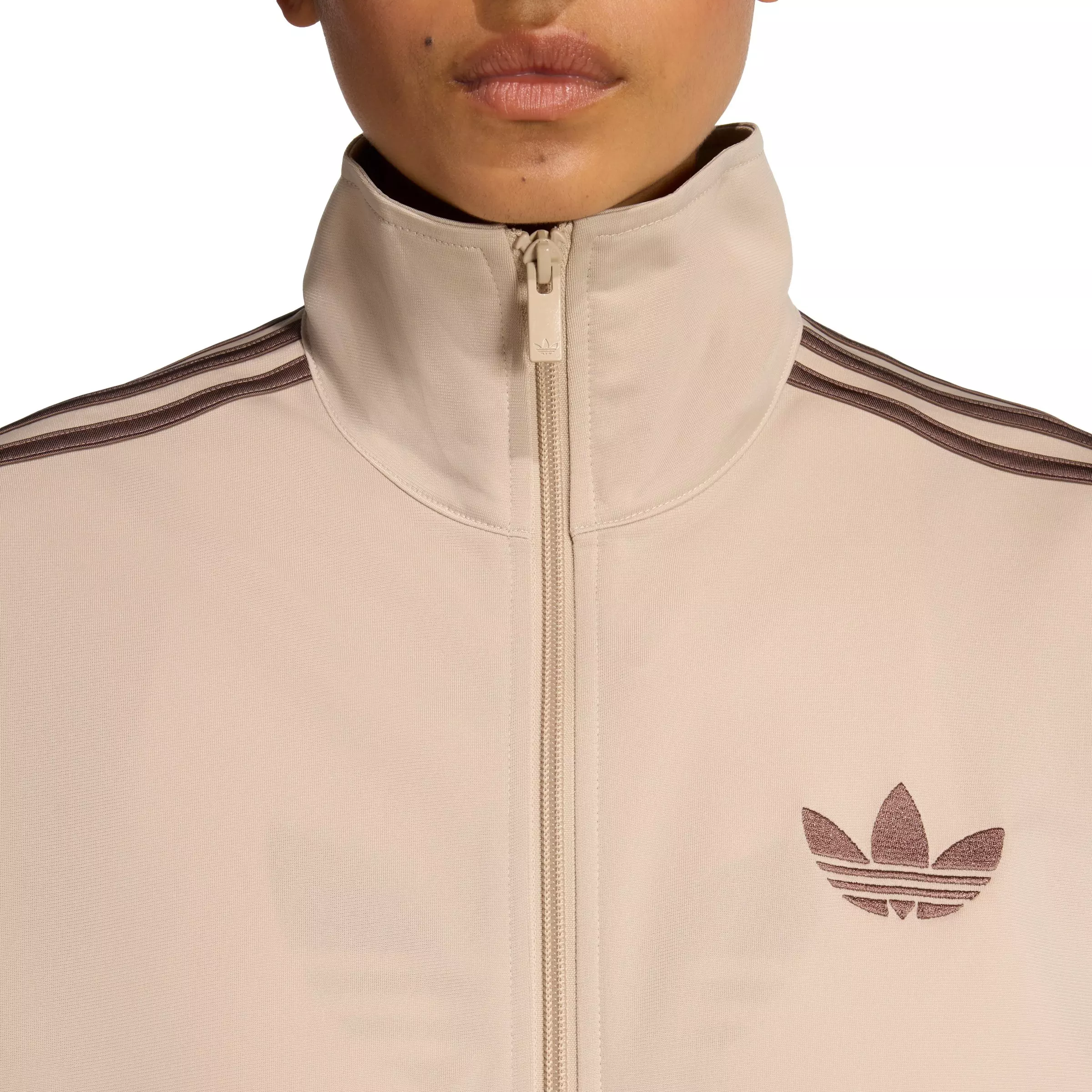 adidas Originals Women's Firebird Loose Track Jacket - Khaki - KHAKI