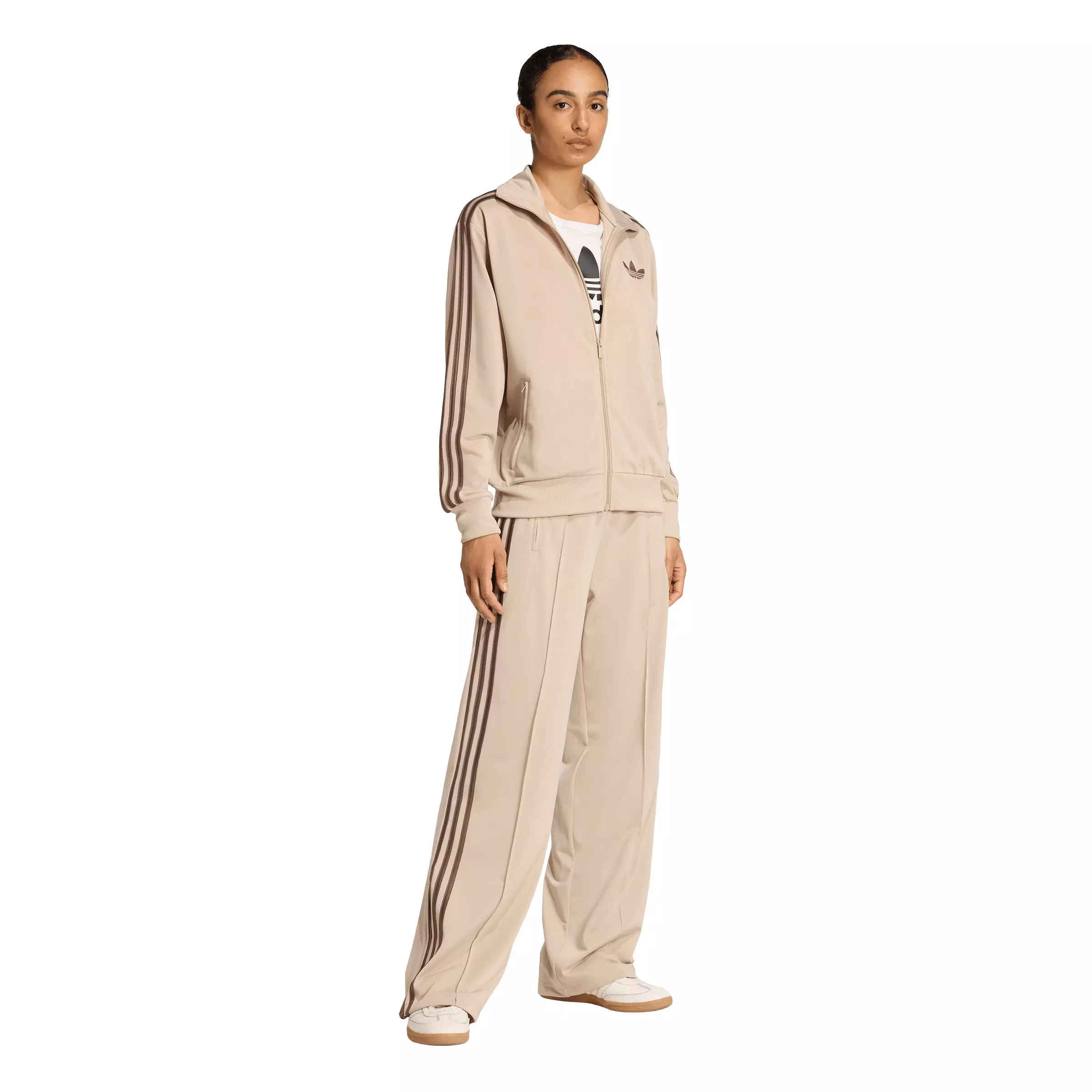 adidas Originals Women's Firebird Loose Track Jacket - Khaki - KHAKI