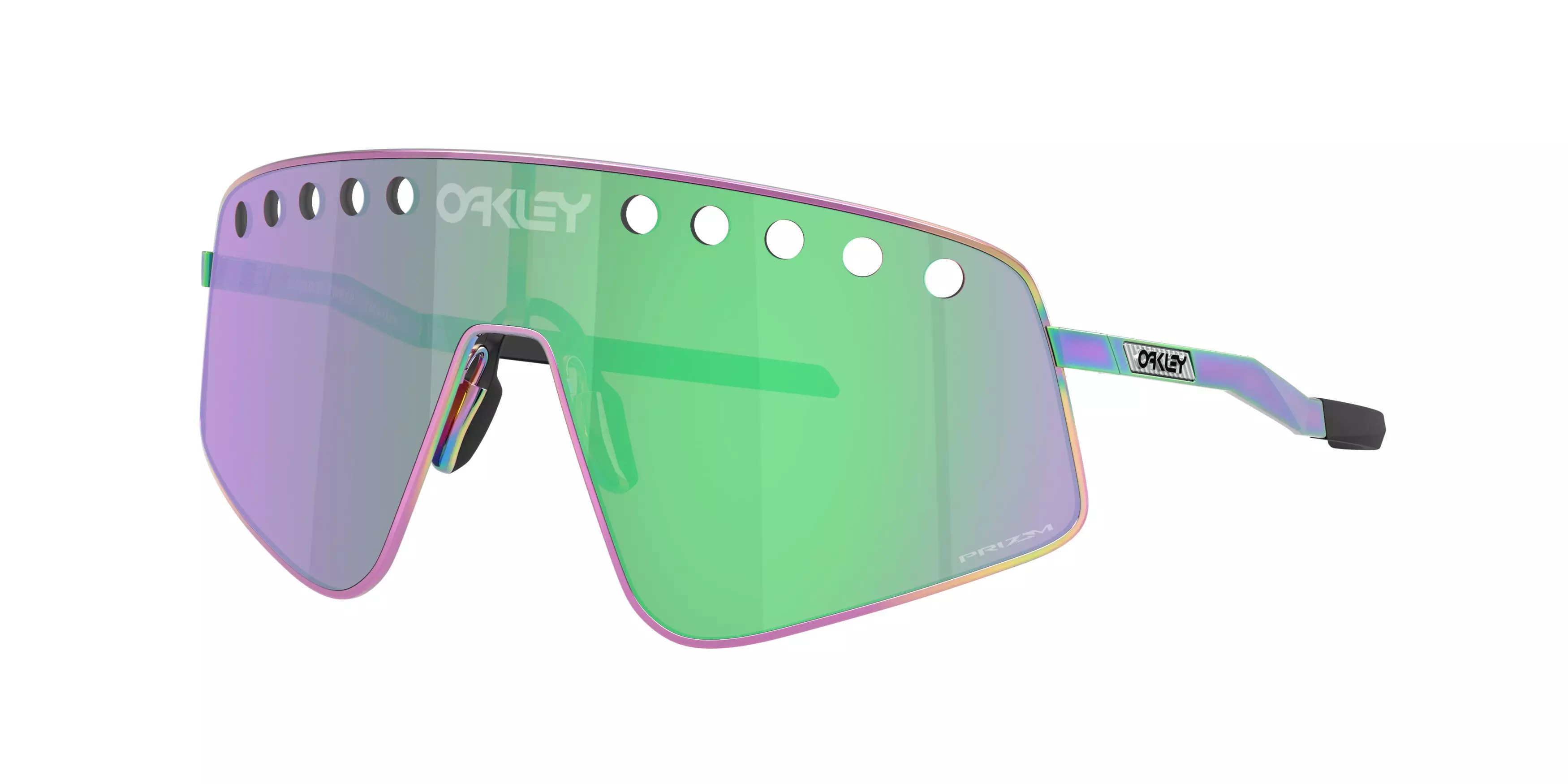 Oakley Sutro TI Sweep Prizm Road Jade Sunglasses - Polished Oil Slick - MULTI-COLOR