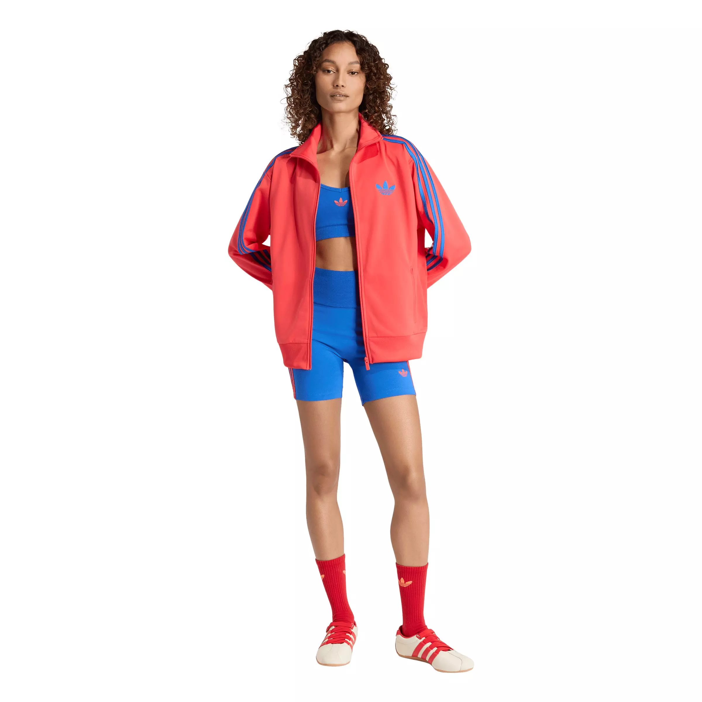 adidas Originals Women's Firebird Loose Track Jacket - Red - RED