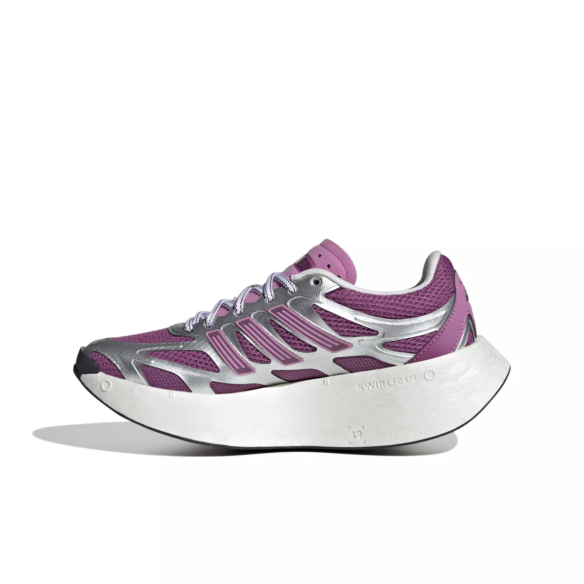 adidas Originals Adizero Aruku "Silver Metallic/Rich Mauve/Preloved Purple" Grade School Boys' Shoe - SILVER/MAUVE/PURPLE