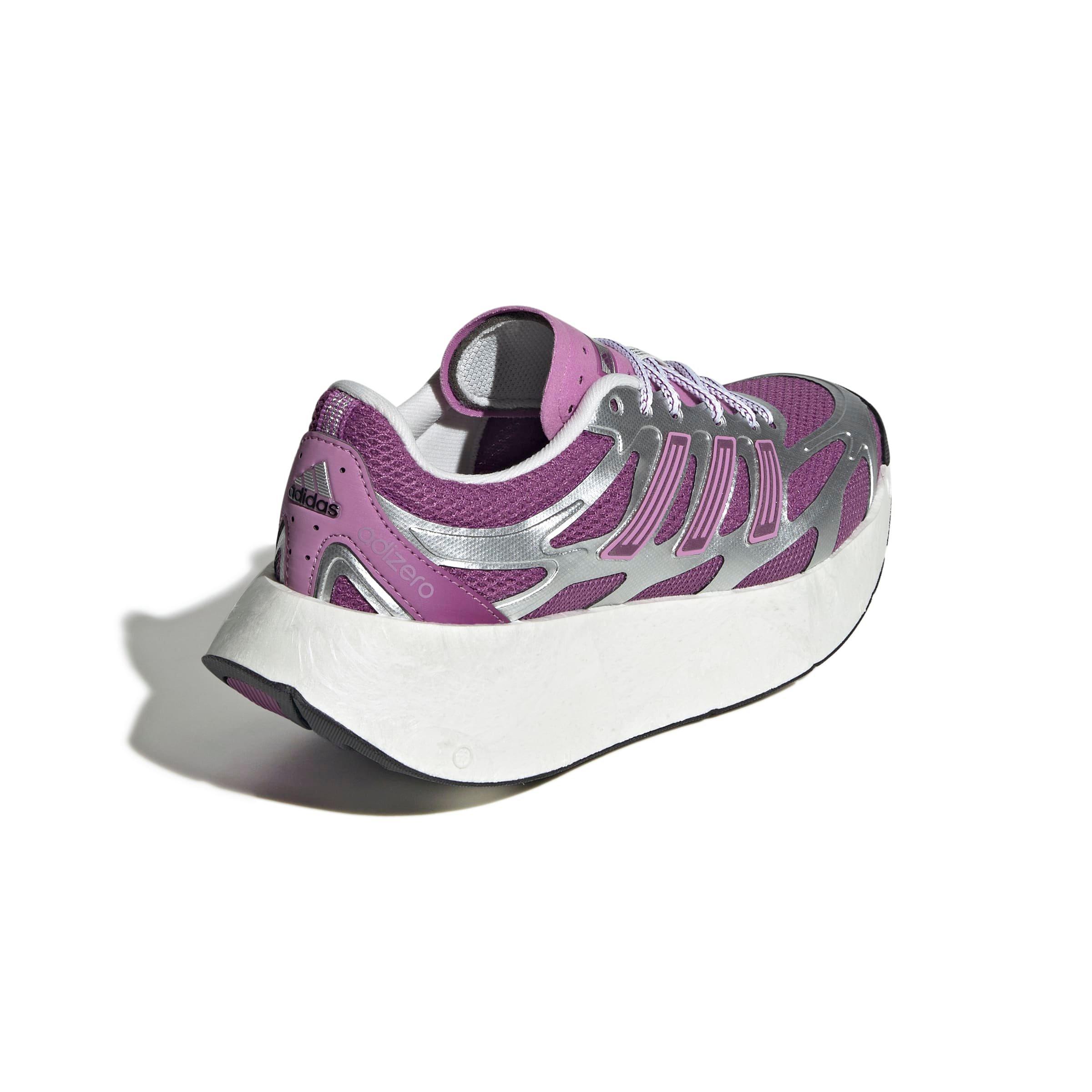 adidas Originals Adizero Aruku Grade School Boys' "Silver Metallic/Rich Mauve/Preloved Purple" Shoe