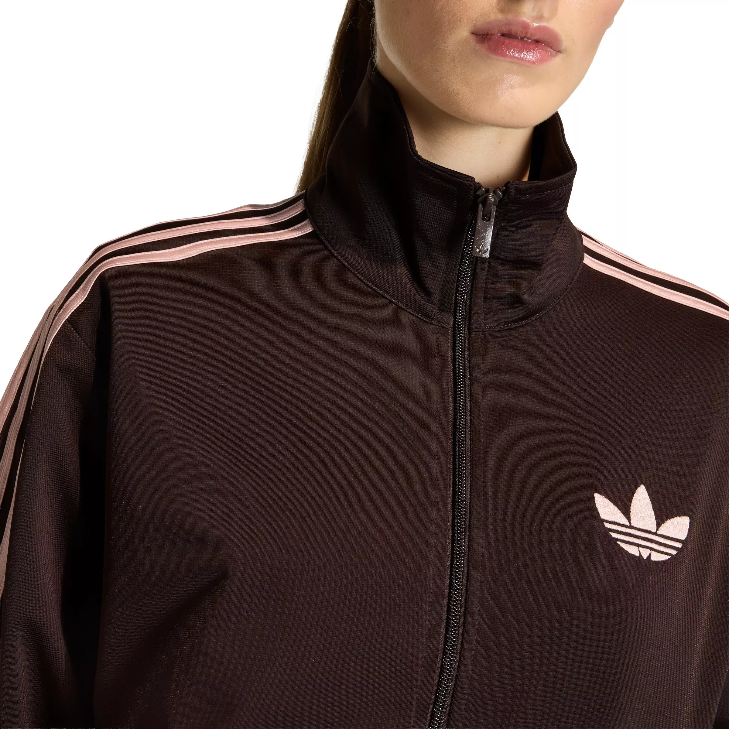 adidas Originals Women's Firebird Loose Track Jacket - Brown - BROWN
