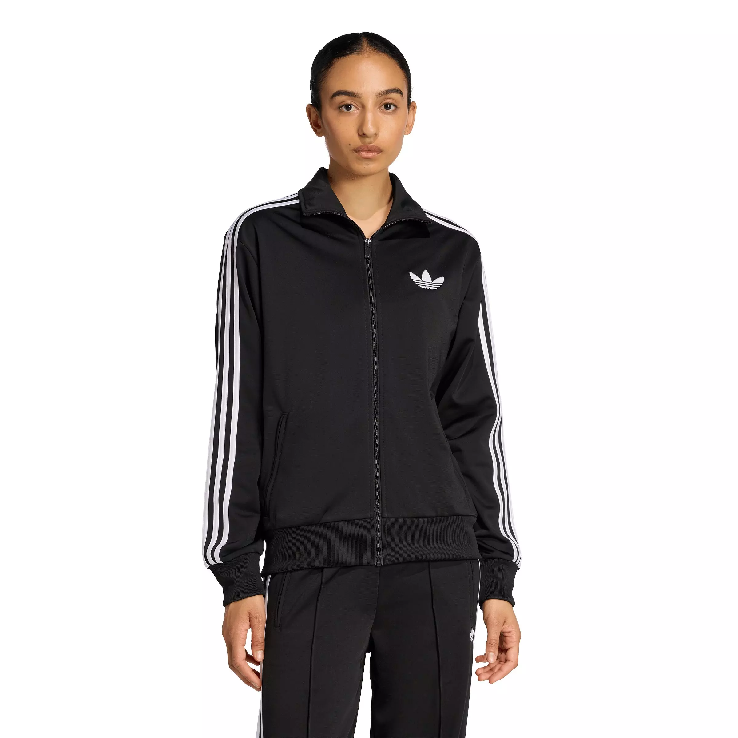 adidas Originals Women's Firebird Loose Track Jacket - Black - BLACK