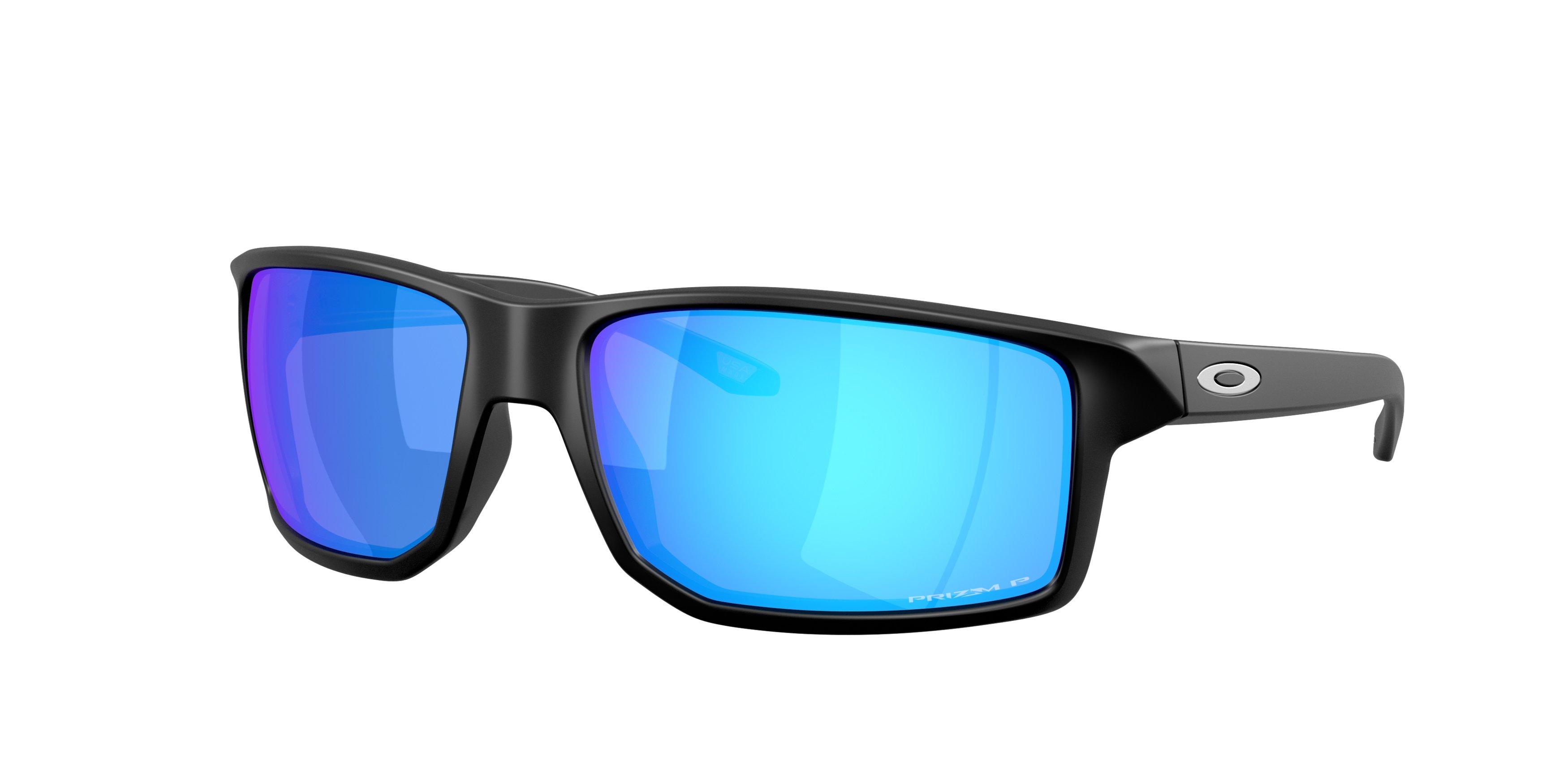 Oakley Gibston XL Prizm Sapphire Sunglasses - Matte Black - BLACK/BLUE Thumbnail View 1