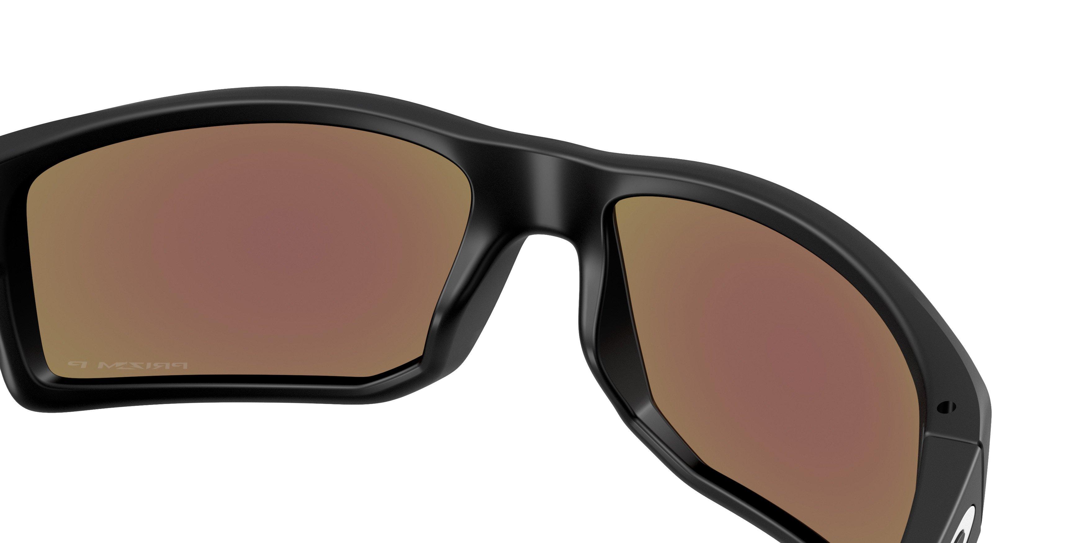 Oakley Gibston XL Prizm Sapphire Sunglasses - Matte Black - BLACK/BLUE Thumbnail View 6