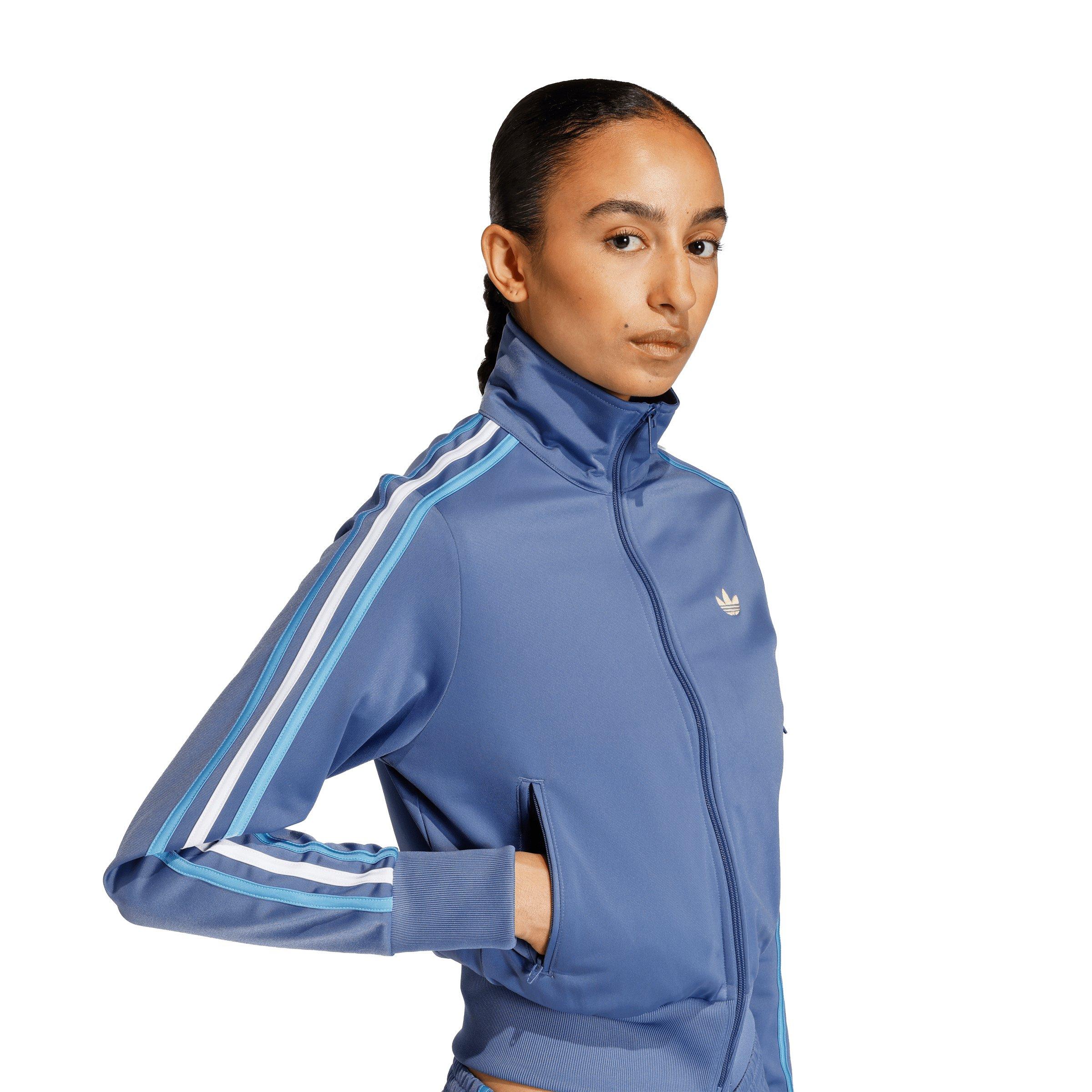 adidas Originals Women's Firebird Classic Track Jacket - Blue - BLUE Thumbnail View 4