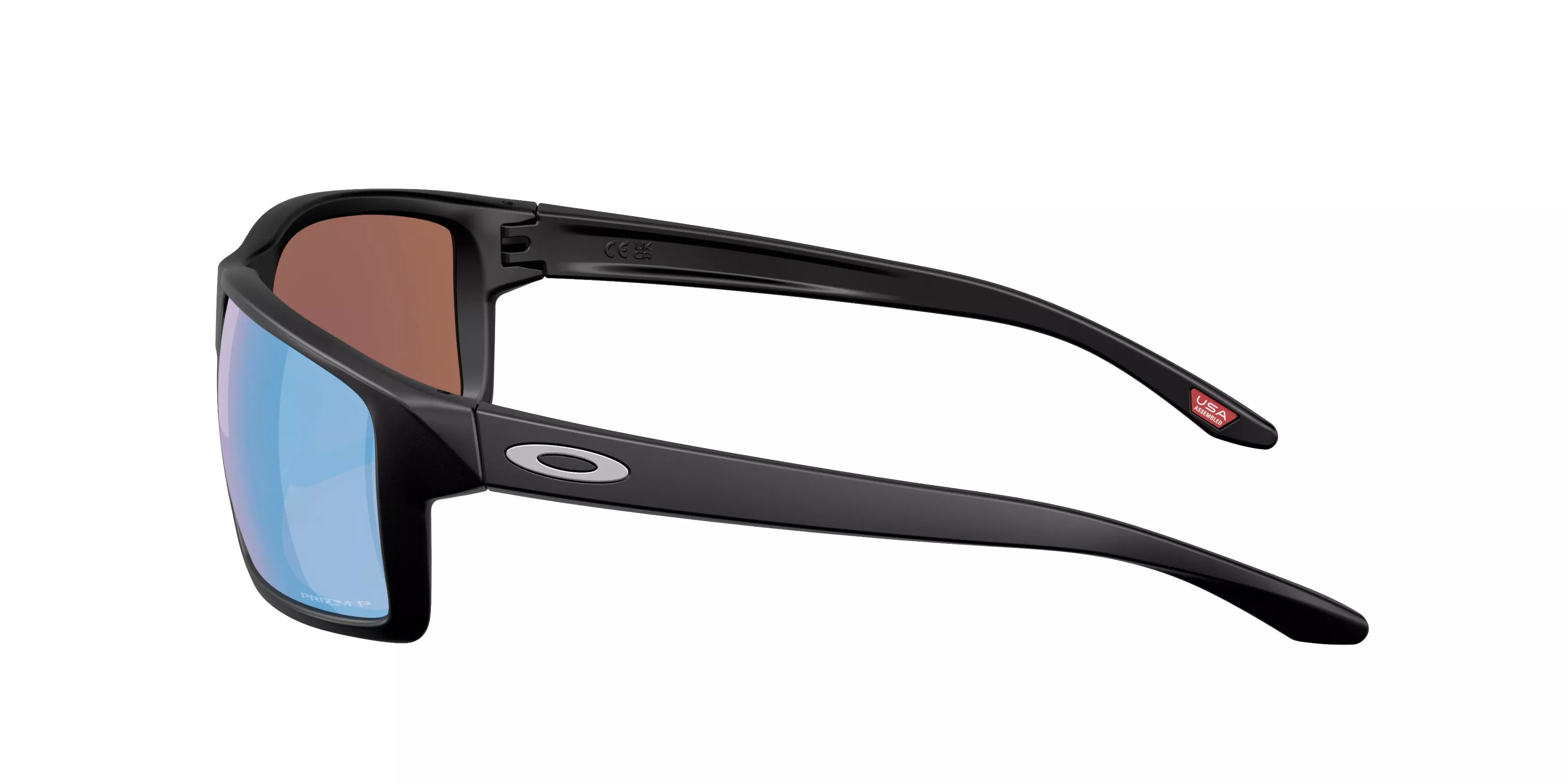 Oakley Gibston XL Prizm Deep Water Polar Sunglasses - Matte Black - BLACK/BLUE