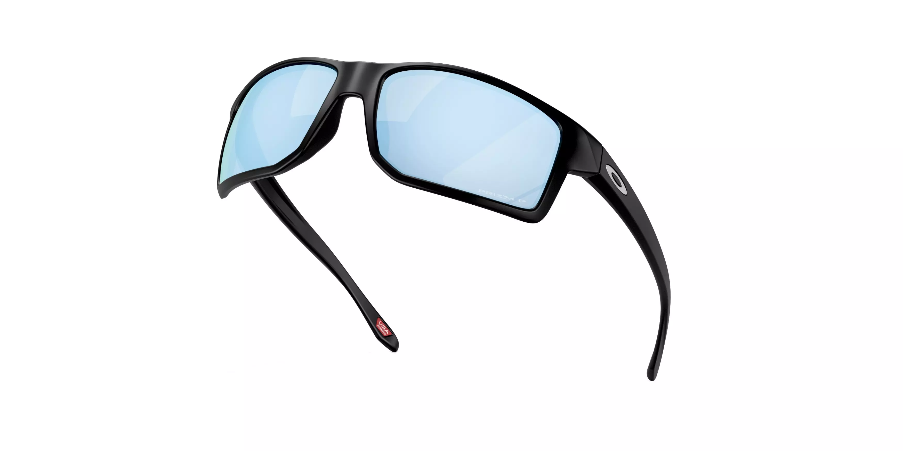 Oakley Gibston XL Prizm Deep Water Polar Sunglasses - Matte Black - BLACK/BLUE