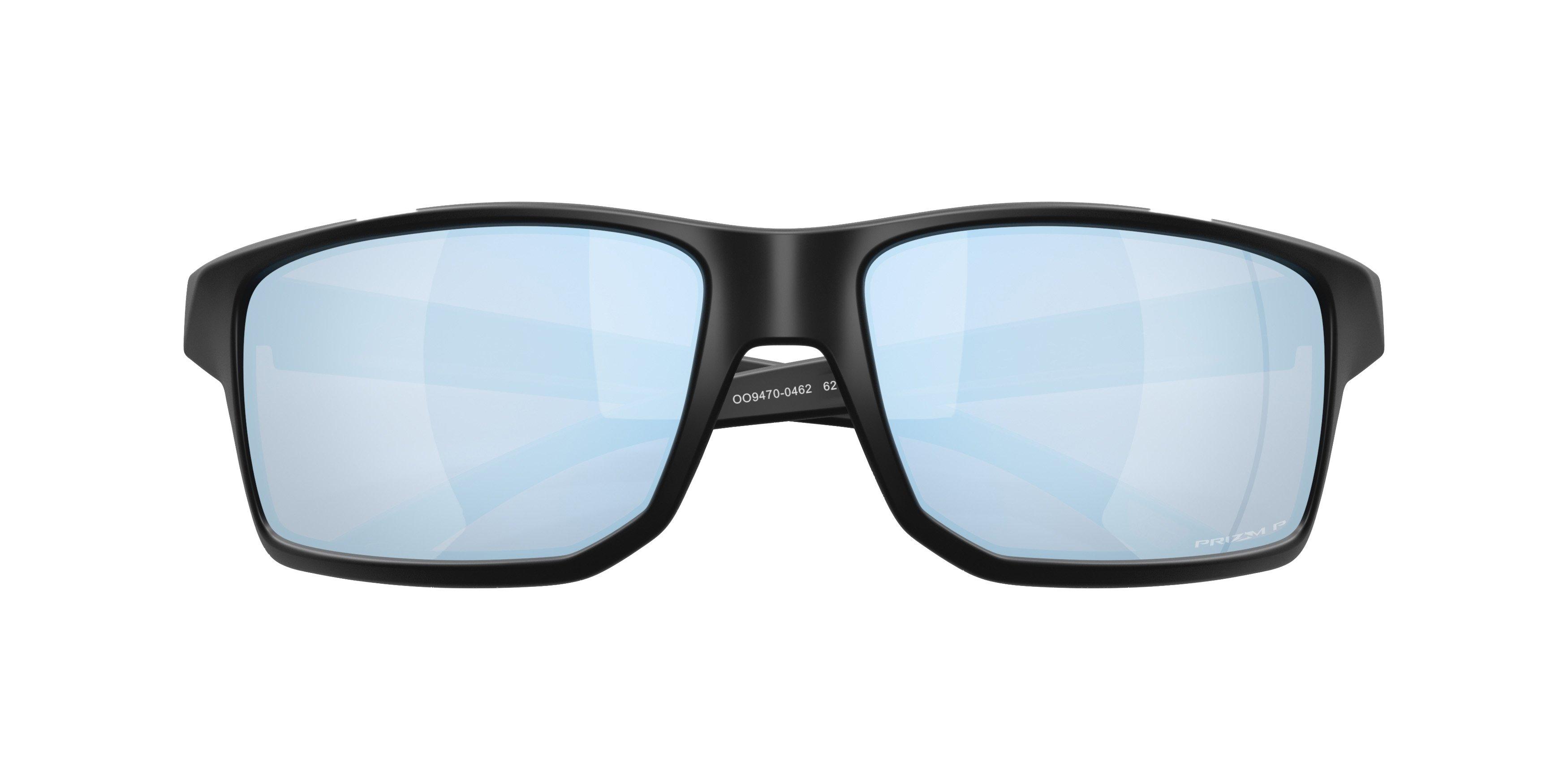 Oakley Gibston XL Prizm Deep Water Polar Sunglasses - Matte Black - BLACK/BLUE Thumbnail View 8