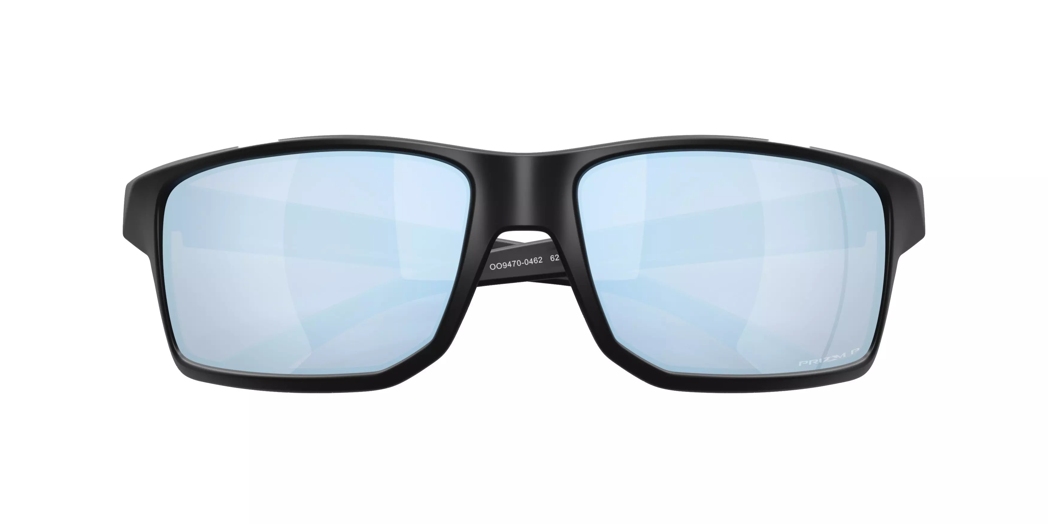 Oakley Gibston XL Prizm Deep Water Polar Sunglasses - Matte Black - BLACK/BLUE