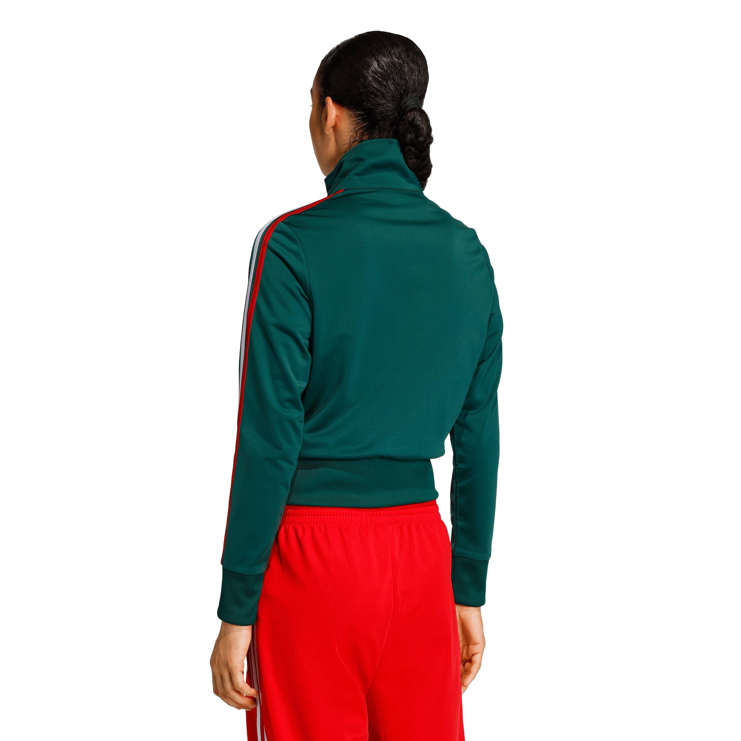 adidas Originals Women's Firebird Classic Track Jacket - Dark Green - DARK GREEN Thumbnail View 2