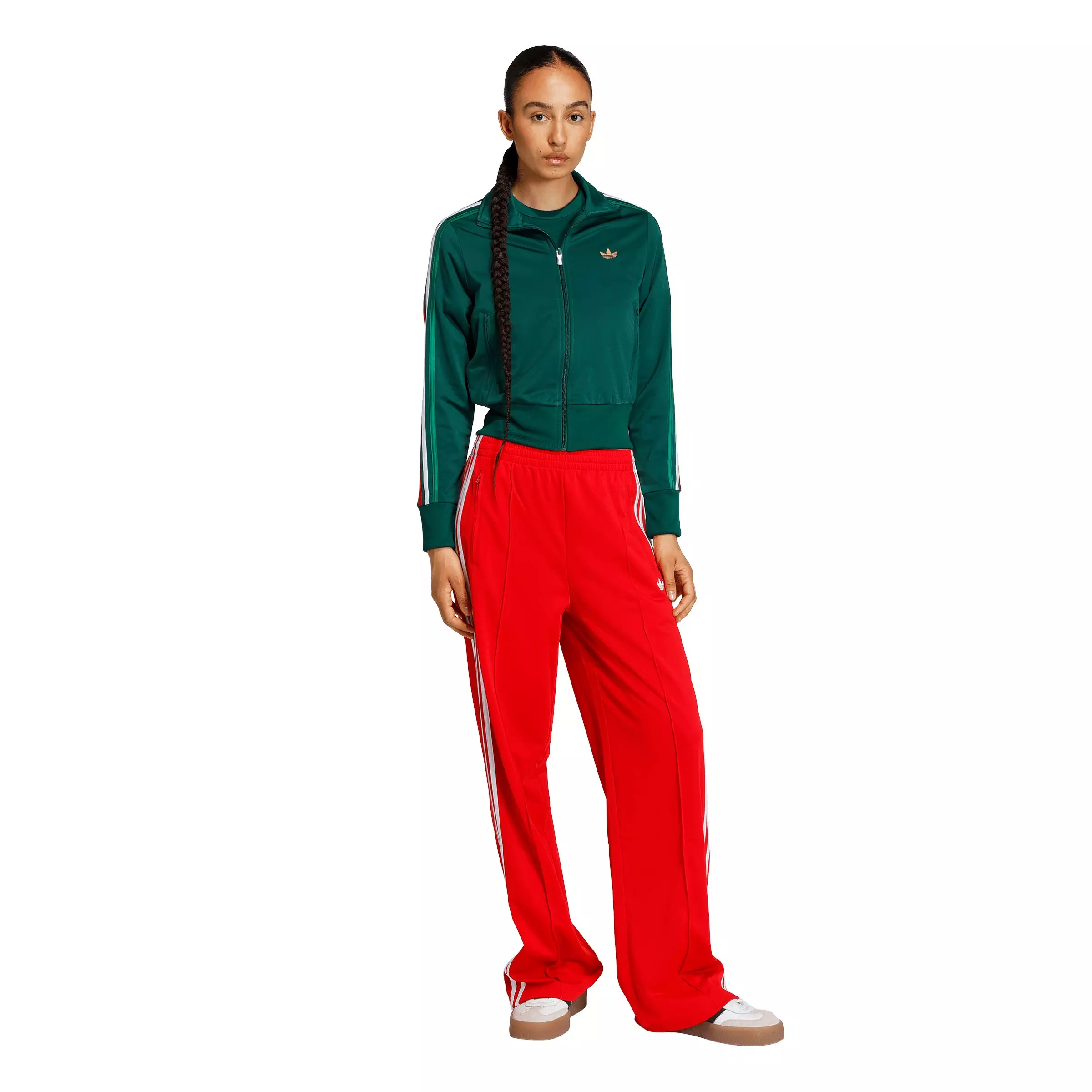 adidas Originals Women's Firebird Classic Track Jacket - Dark Green - DARK GREEN