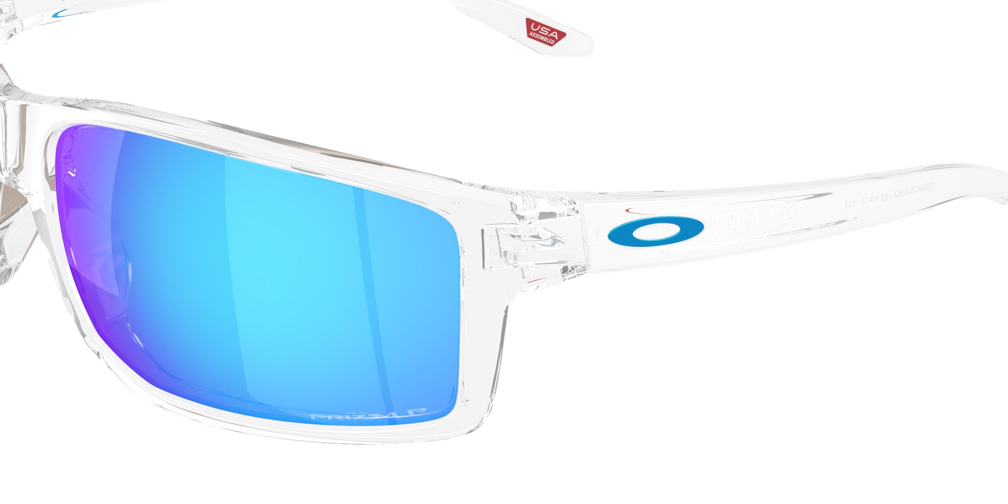 Oakley Gibston XL Prizm Sapphire Polar Sunglasses - Clear - CLEAR/BLUE Thumbnail View 5