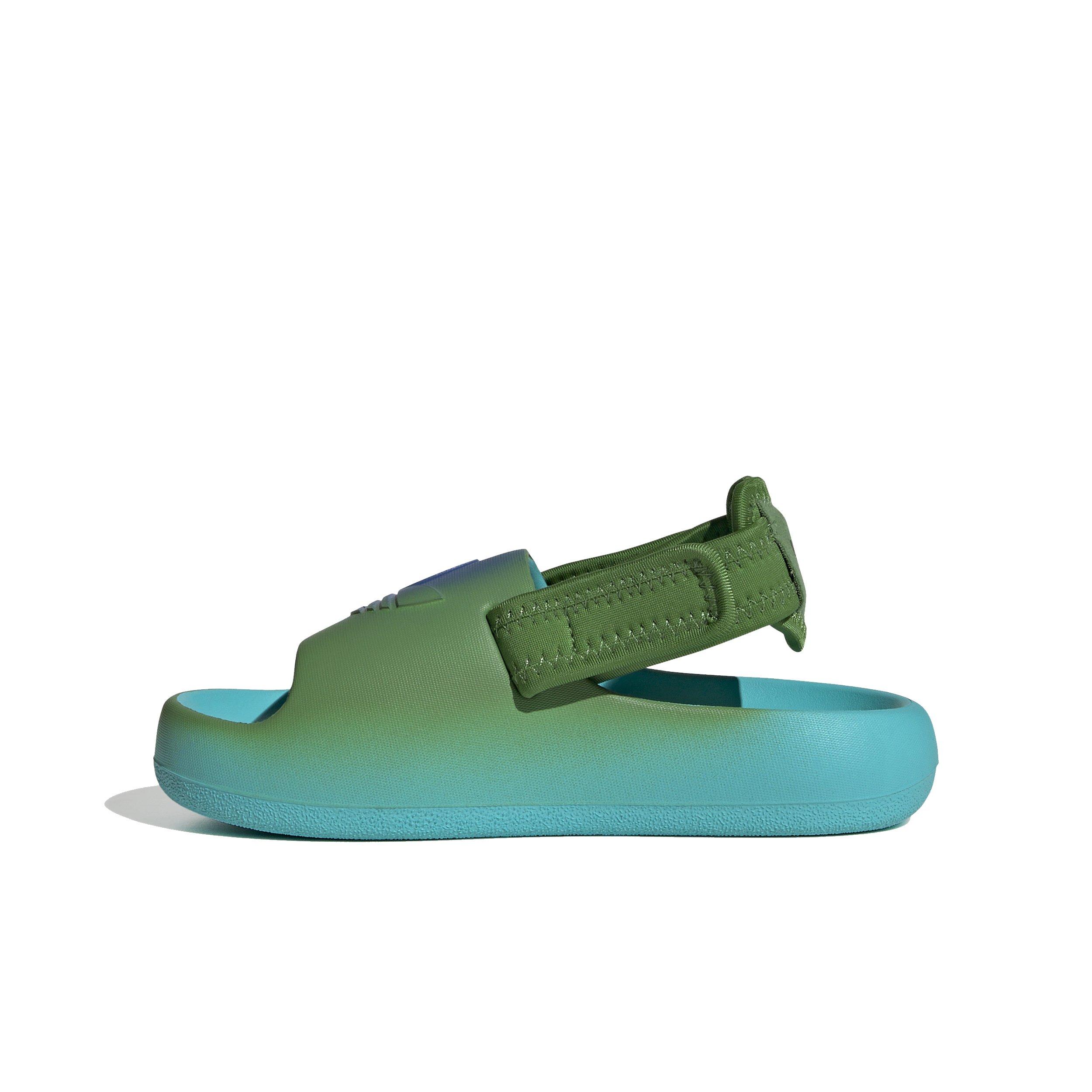 adidas Originals Adifom Adilette X Minecraft Preschool Boys' "Blue/Green" Slide