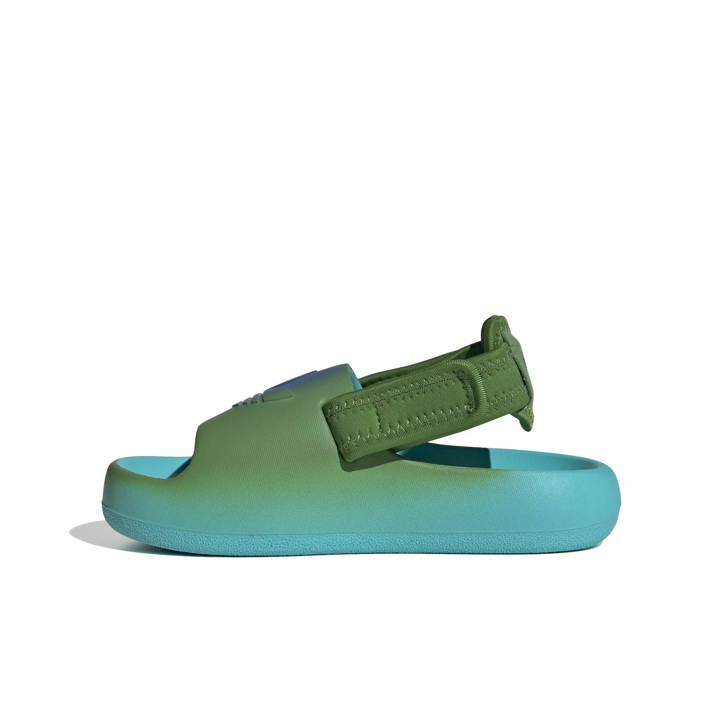 adidas Originals Adifom Adilette X Minecraft "Blue/Green" Preschool Boys' Slide - BLUE/GREEN