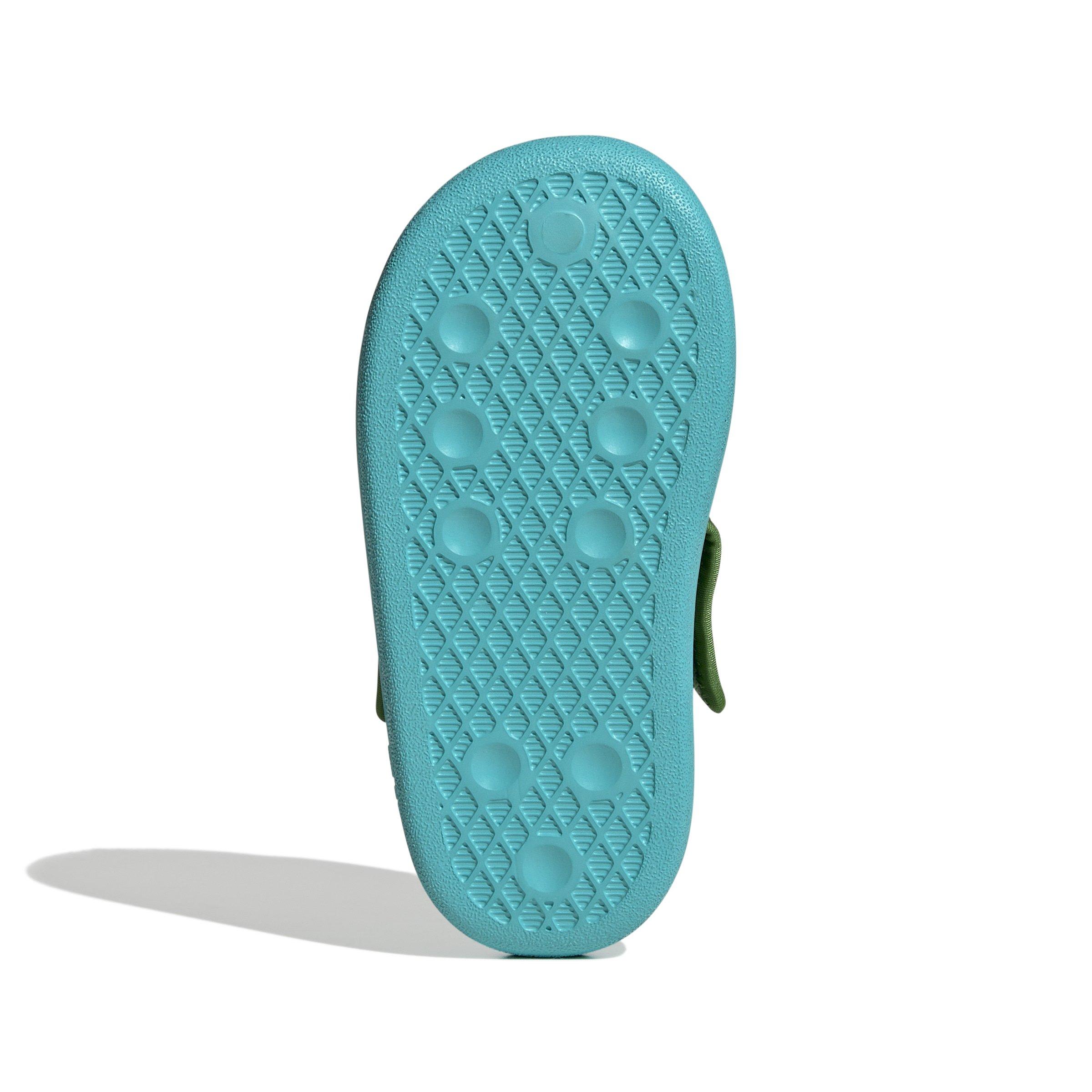adidas Originals Adifom Adilette X Minecraft Preschool Boys' "Blue/Green" Slide