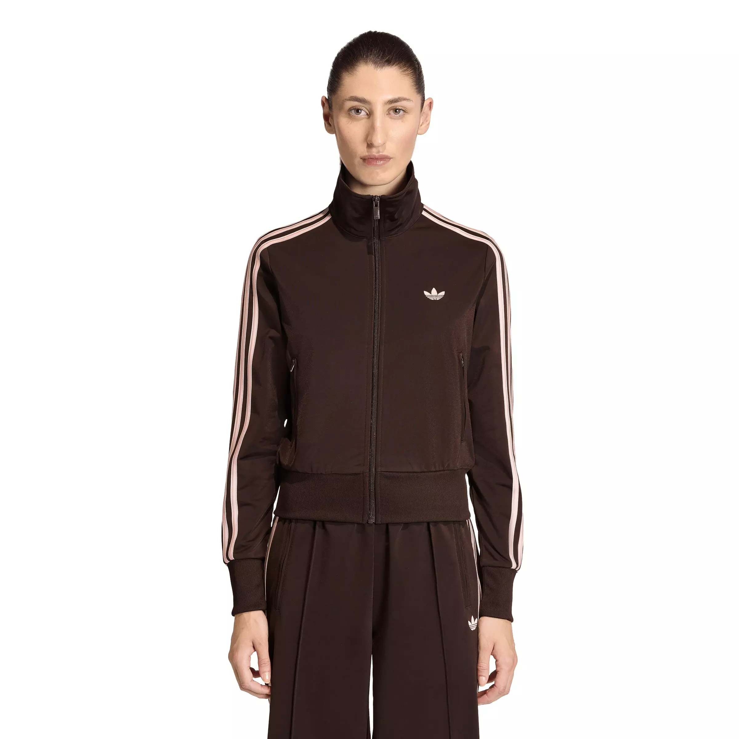 adidas Originals Women's Firebird Classic Track Jacket - Brown - BROWN