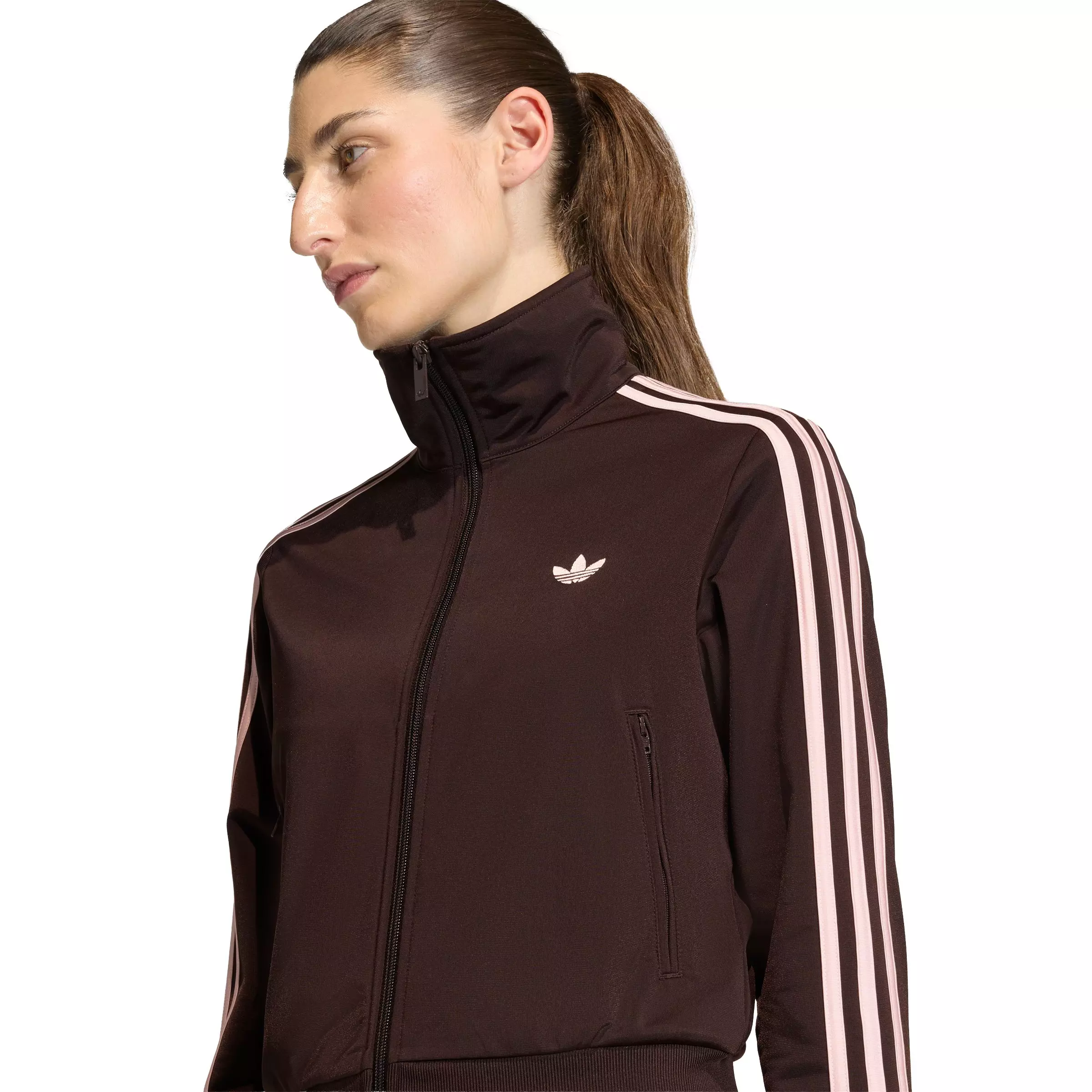adidas Originals Women's Firebird Classic Track Jacket - Brown - BROWN