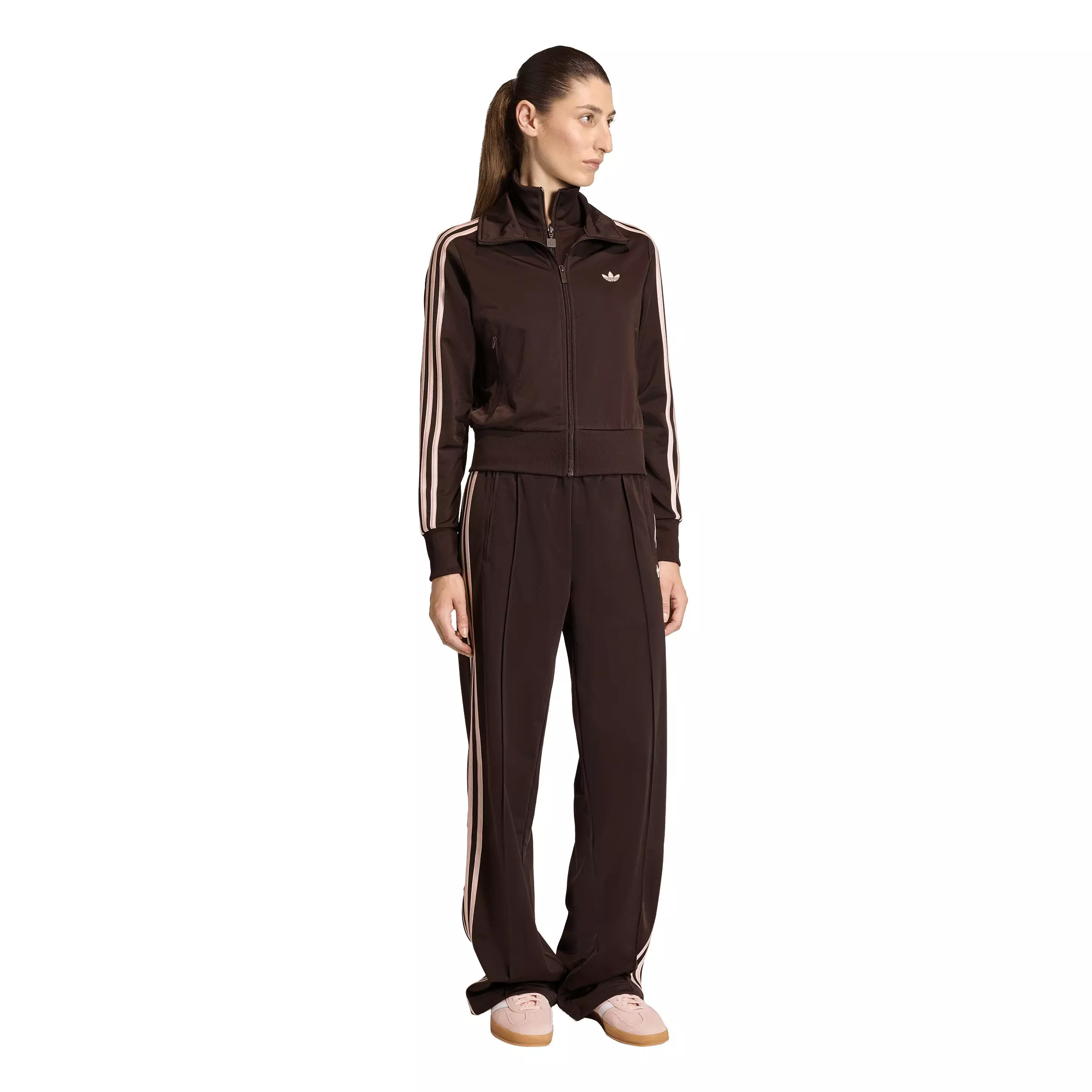 adidas Originals Women's Firebird Classic Track Jacket - Brown - BROWN