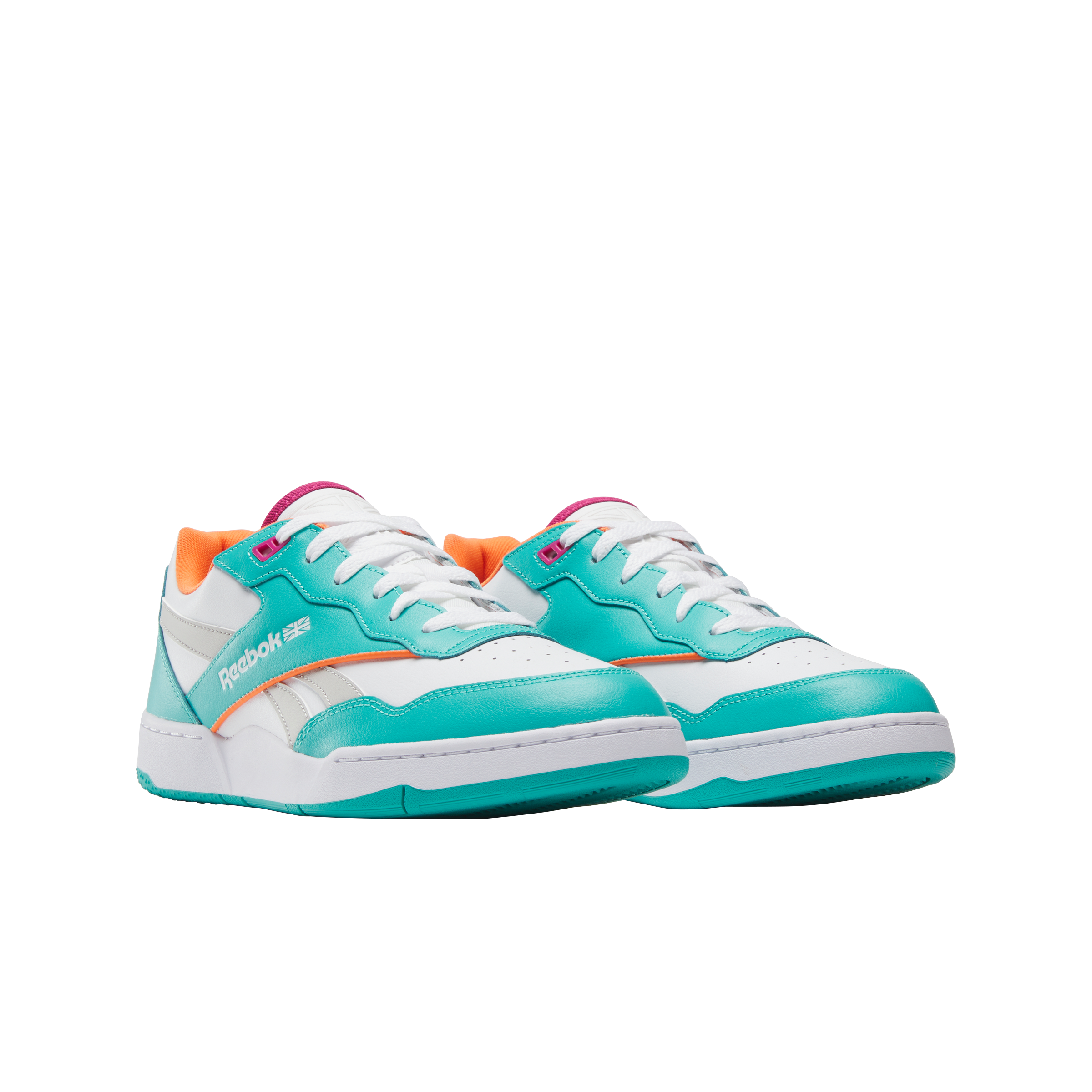 Reebok BB 4000 II "White/Teal" Unisex Shoe - WHITE/TEAL Thumbnail View 2