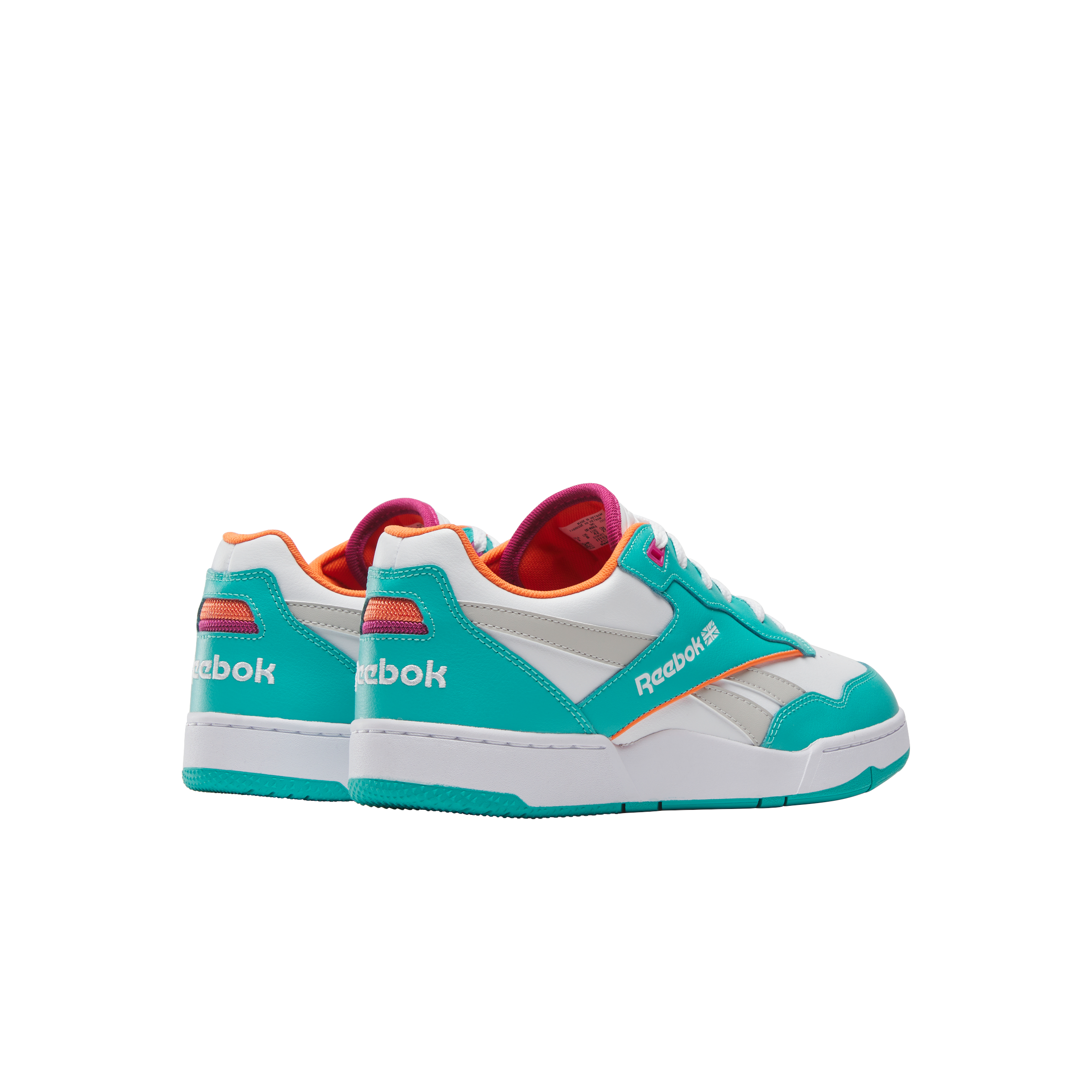 Reebok BB 4000 II "White/Teal" Unisex Shoe - WHITE/TEAL Thumbnail View 3