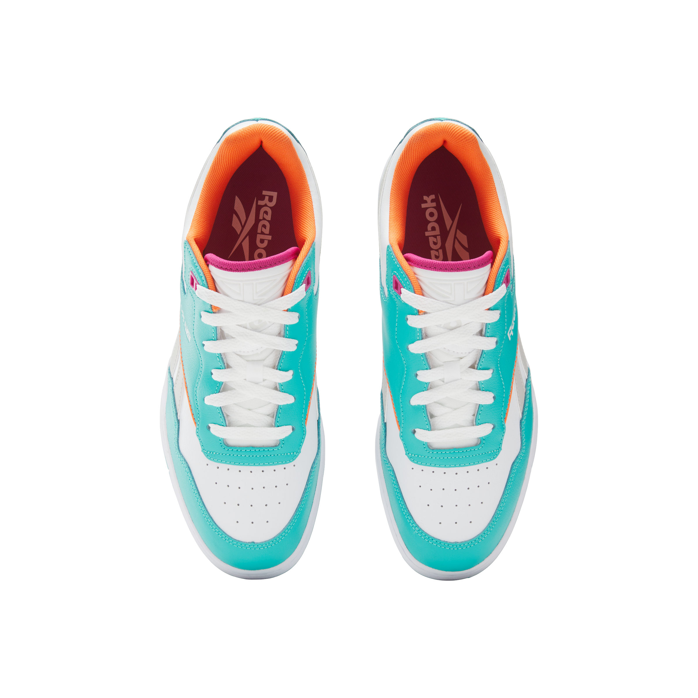 Reebok BB 4000 II "White/Teal" Unisex Shoe - WHITE/TEAL Thumbnail View 4