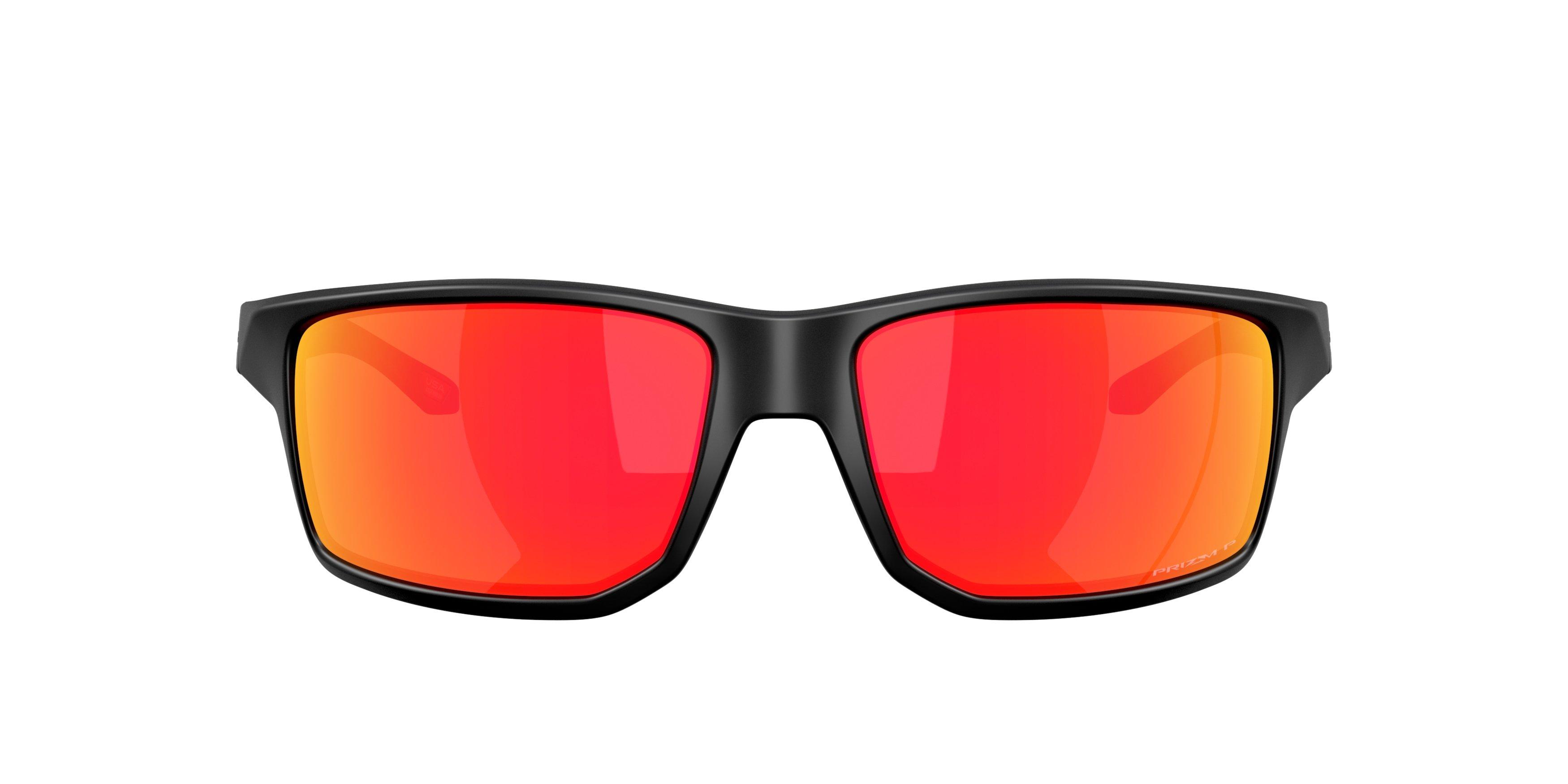 Oakley Gibston XL Prizm Ruby Polar Sunglasses - Matte Black - BLACK/RED Thumbnail View 2